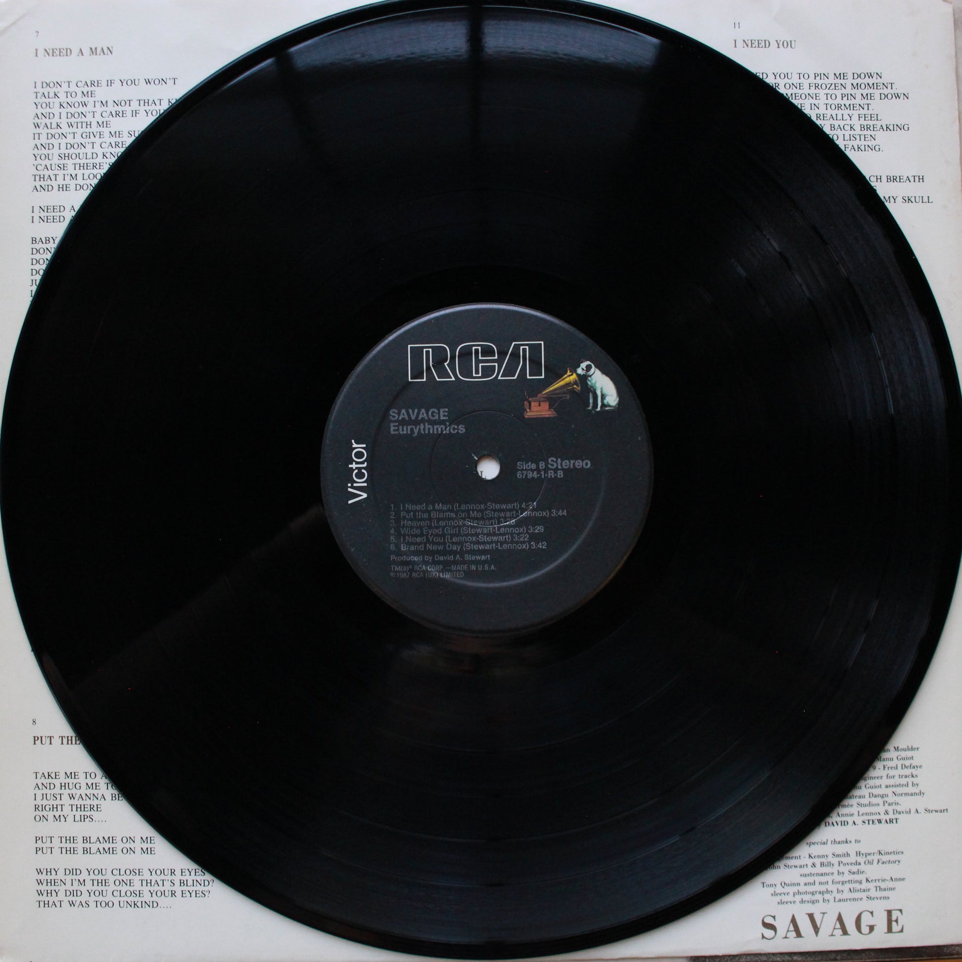 Eurythmics : Savage (LP,Album)