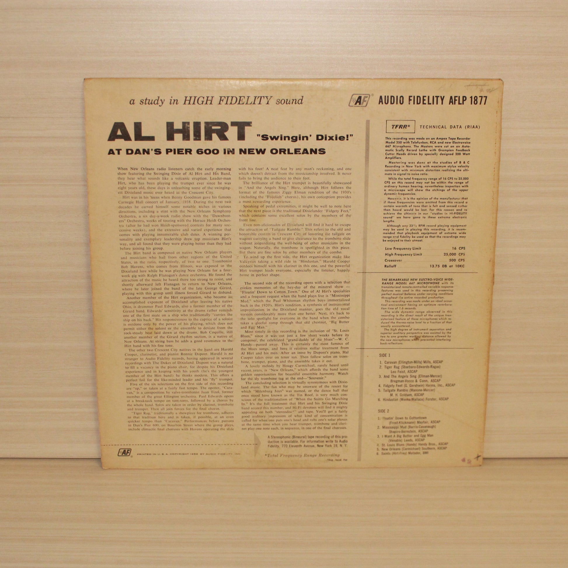 Al Hirt : Swingin' Dixie! (At Dan's Pier 600 In New Orleans) (LP,Album,Mono)