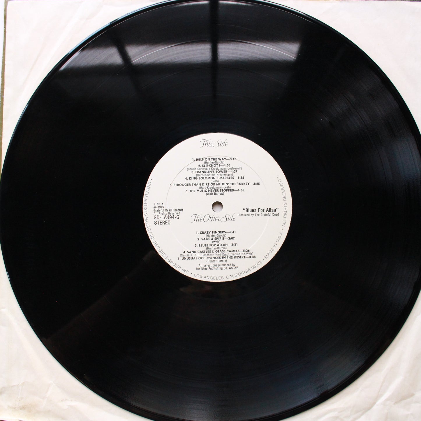 The Grateful Dead : Blues For Allah (LP,Album,Reissue)