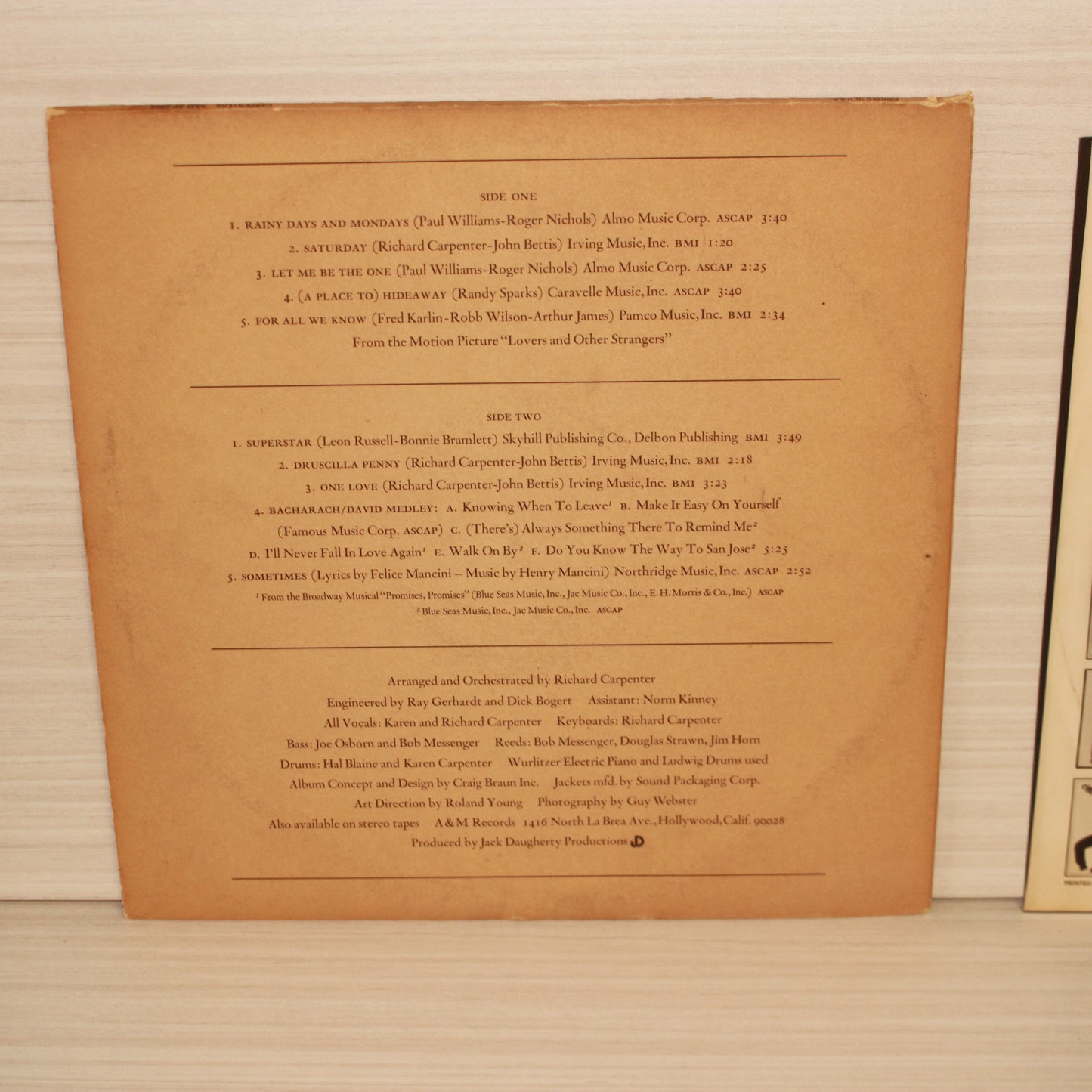 Carpenters : Carpenters (LP,Album,Stereo)