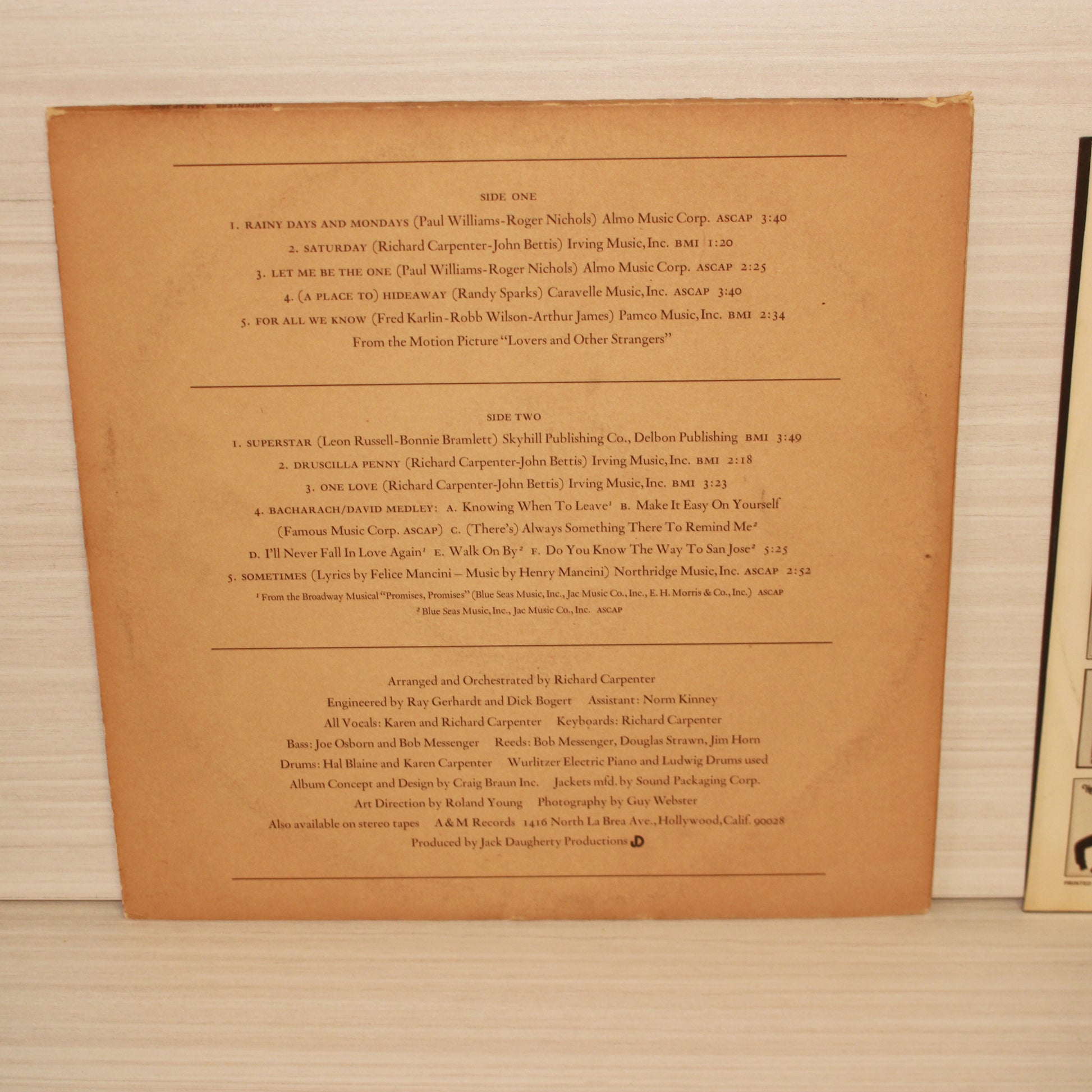 Carpenters : Carpenters (LP,Album,Stereo)