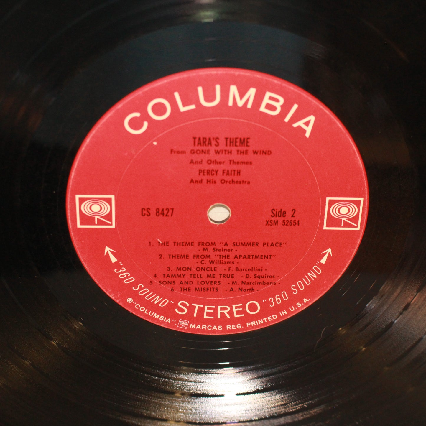 Percy Faith & His Orchestra : Tara's Theme From "Gone With The Wind" And Other Movie Themes (LP,Compilation,Reissue,Stereo)