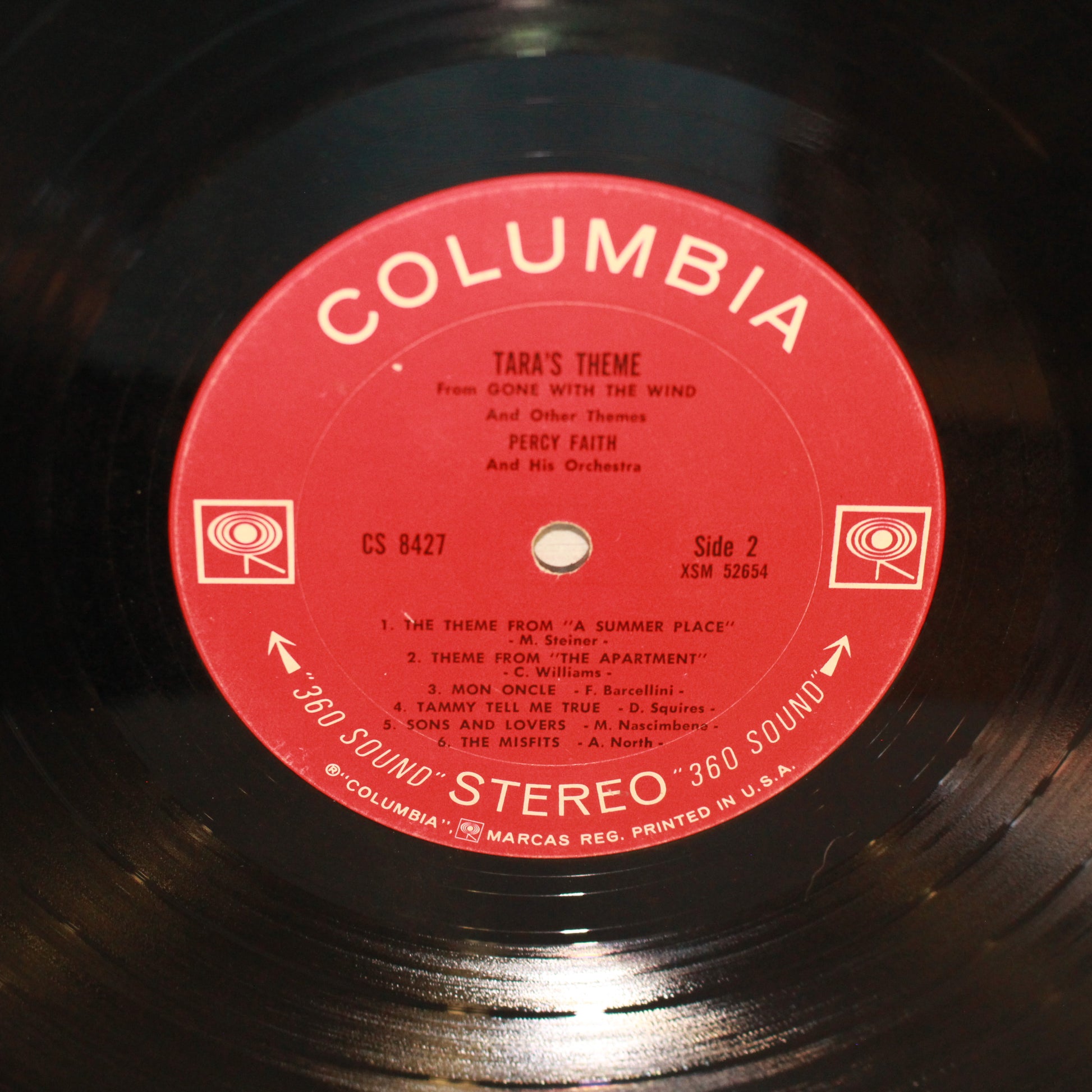 Percy Faith & His Orchestra : Tara's Theme From "Gone With The Wind" And Other Movie Themes (LP,Compilation,Reissue,Stereo)