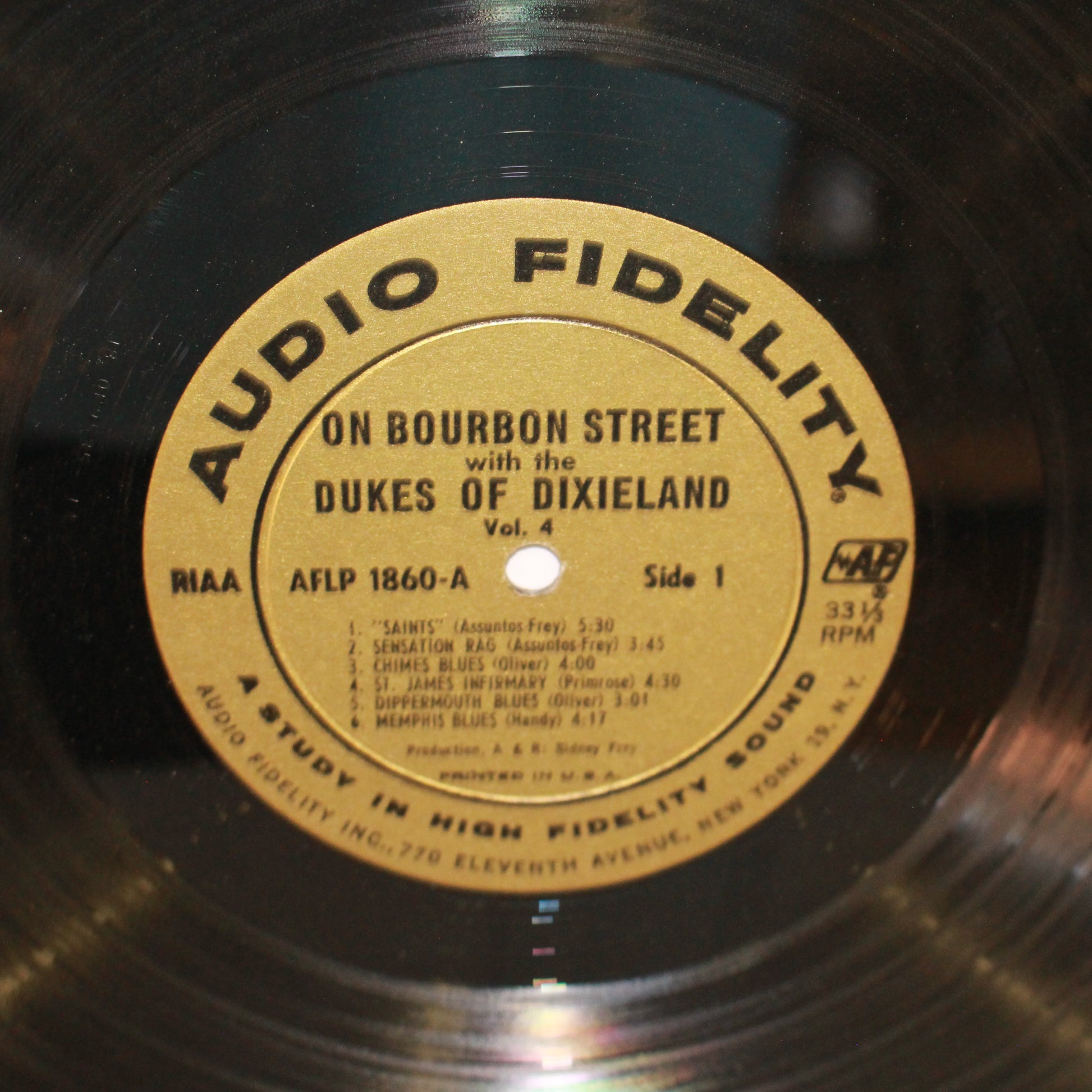The Dukes Of Dixieland : On Bourbon Street With The Dukes Of Dixieland, Volume 4 (LP,Album,Mono)