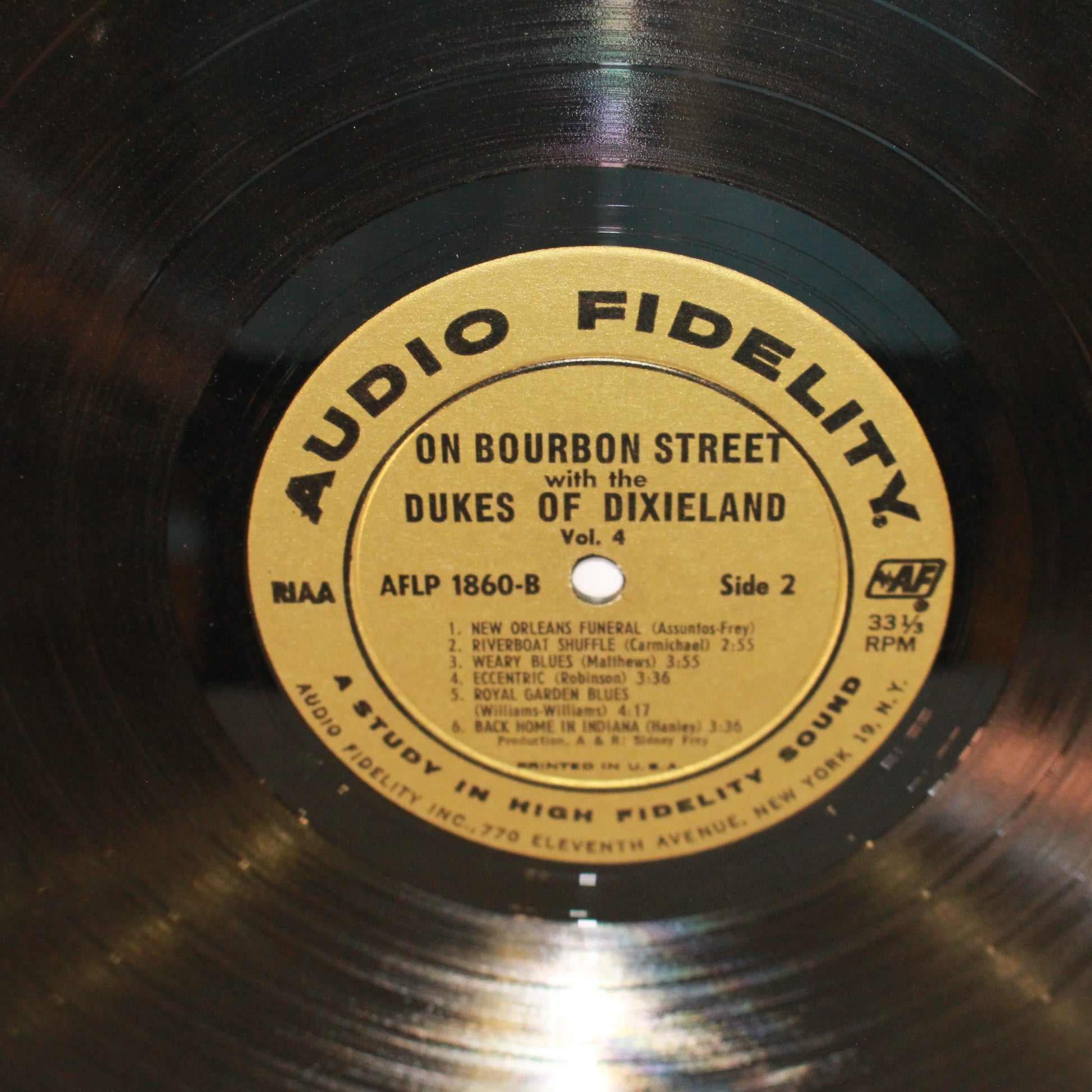 The Dukes Of Dixieland : On Bourbon Street With The Dukes Of Dixieland, Volume 4 (LP,Album,Mono)