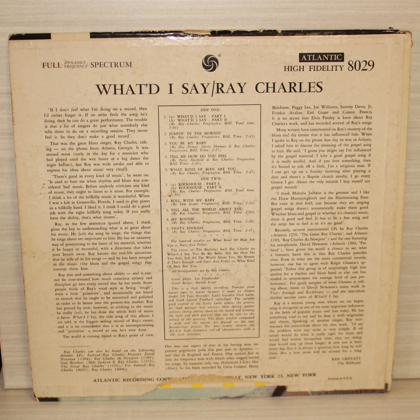 Ray Charles : What'd I Say (LP,Album,Mono)
