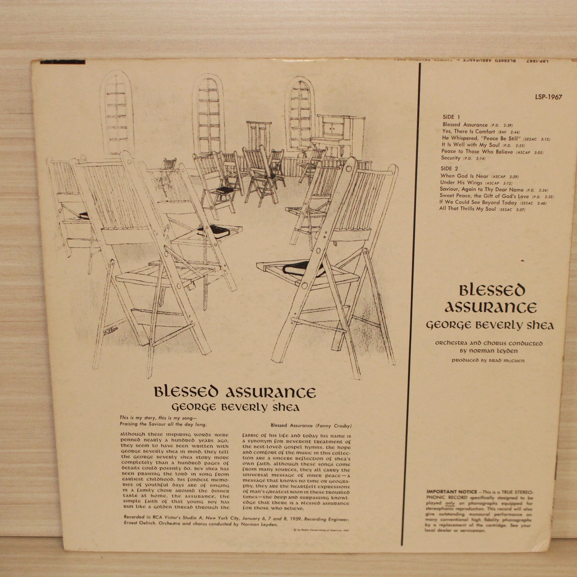 George Beverly Shea : Blessed Assurance (LP,Misprint,Stereo)