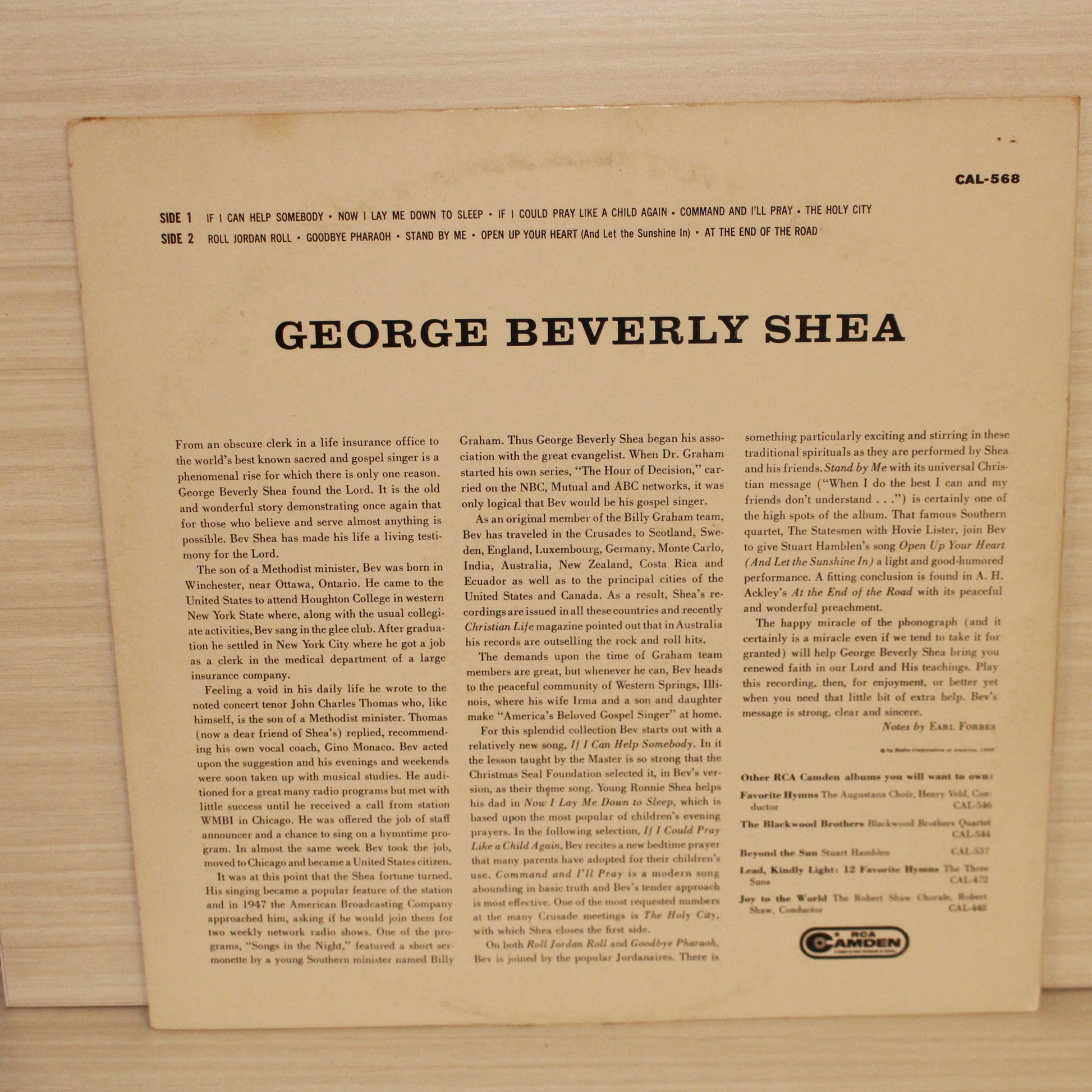 George Beverly Shea : George Beverly Shea (LP,Stereo)