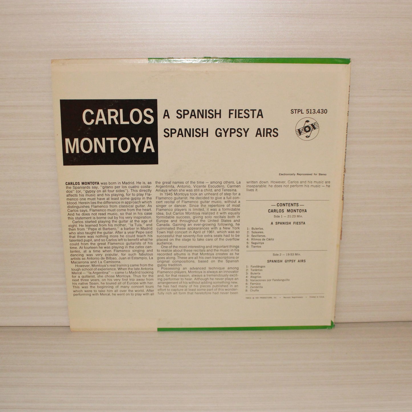 Carlos Montoya : A Spanish Fiesta / Spanish Gypsy Airs (LP,Compilation,Stereo)