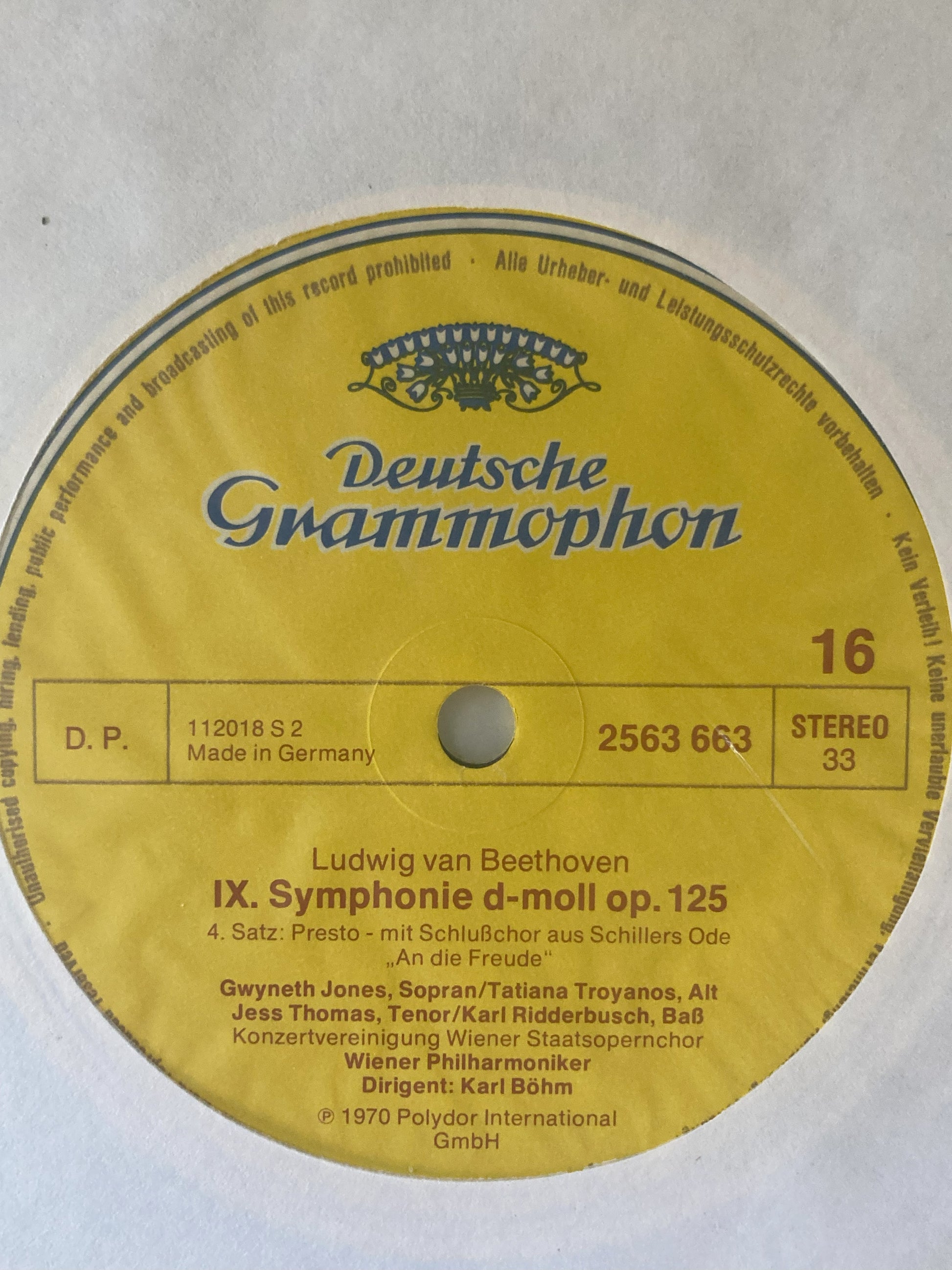 Ludwig van Beethoven – Wiener Philharmoniker, Karl Böhm : 9 Symphonien (LP)