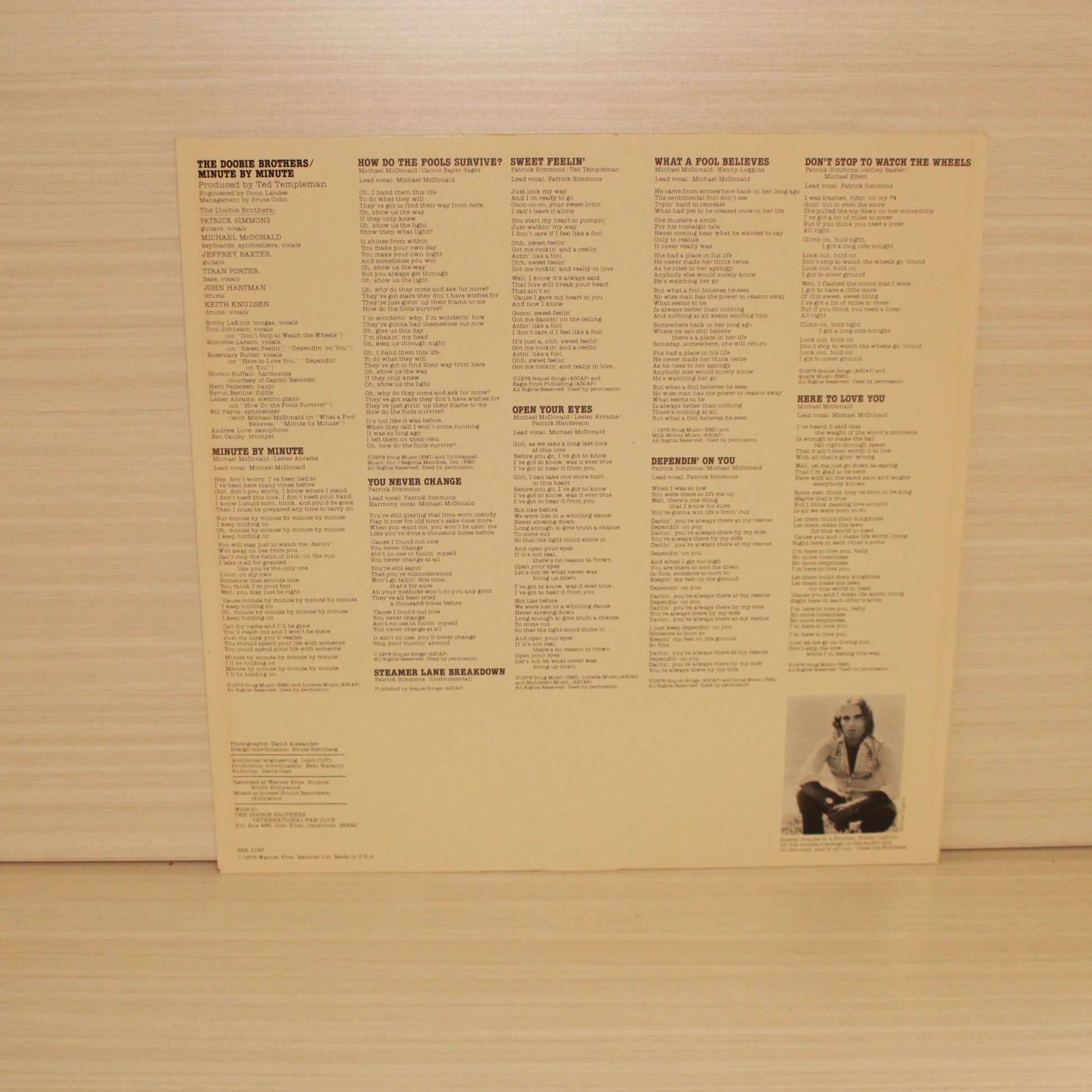 The Doobie Brothers : Minute By Minute (LP,Album,Stereo)