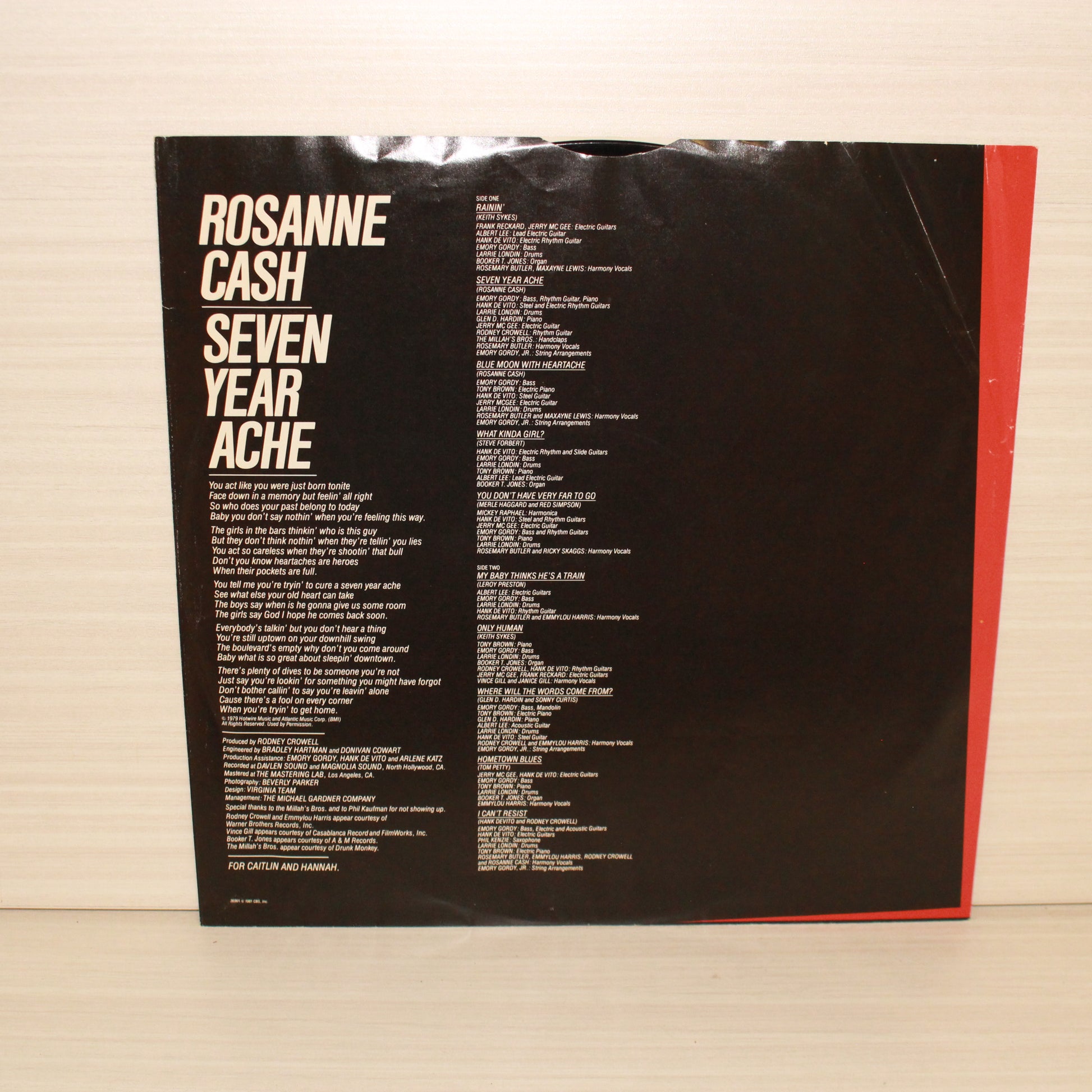Rosanne Cash : Seven Year Ache (LP,Album,Stereo)