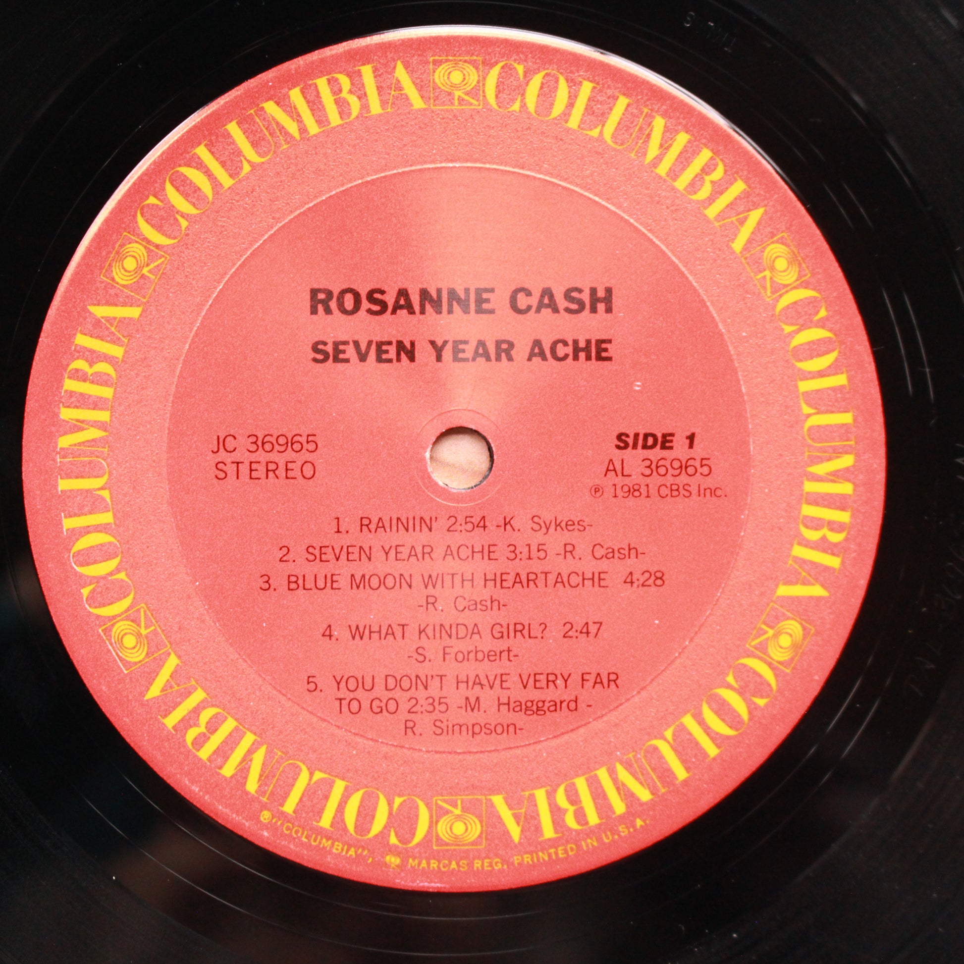 Rosanne Cash : Seven Year Ache (LP,Album,Stereo)