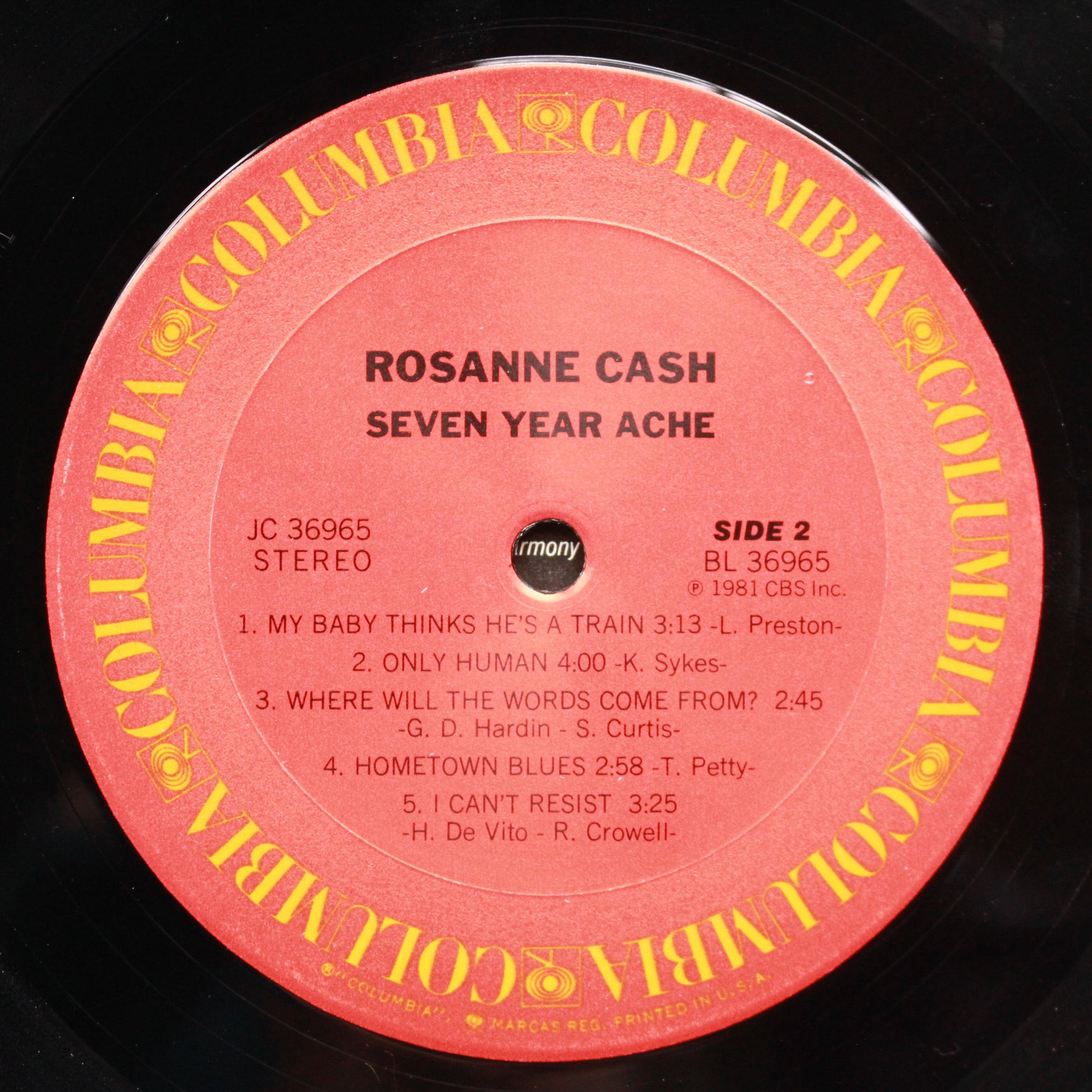 Rosanne Cash : Seven Year Ache (LP,Album,Stereo)
