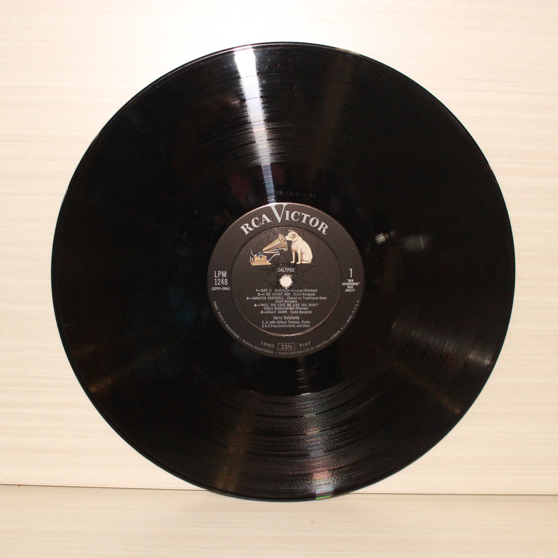 Harry Belafonte : Calypso (LP,Album,Mono)