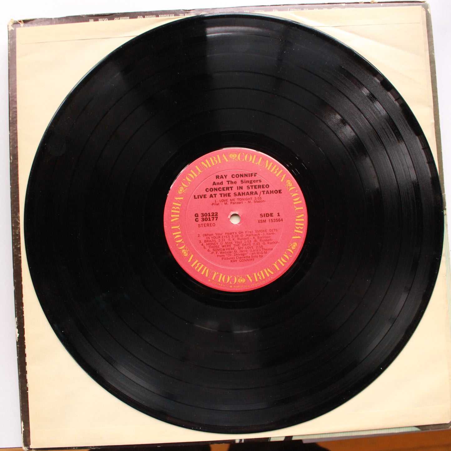 Ray Conniff And The Singers : Ray Conniff's Concert In Stereo (Live At The Sahara/Tahoe) (LP,Album,Stereo)