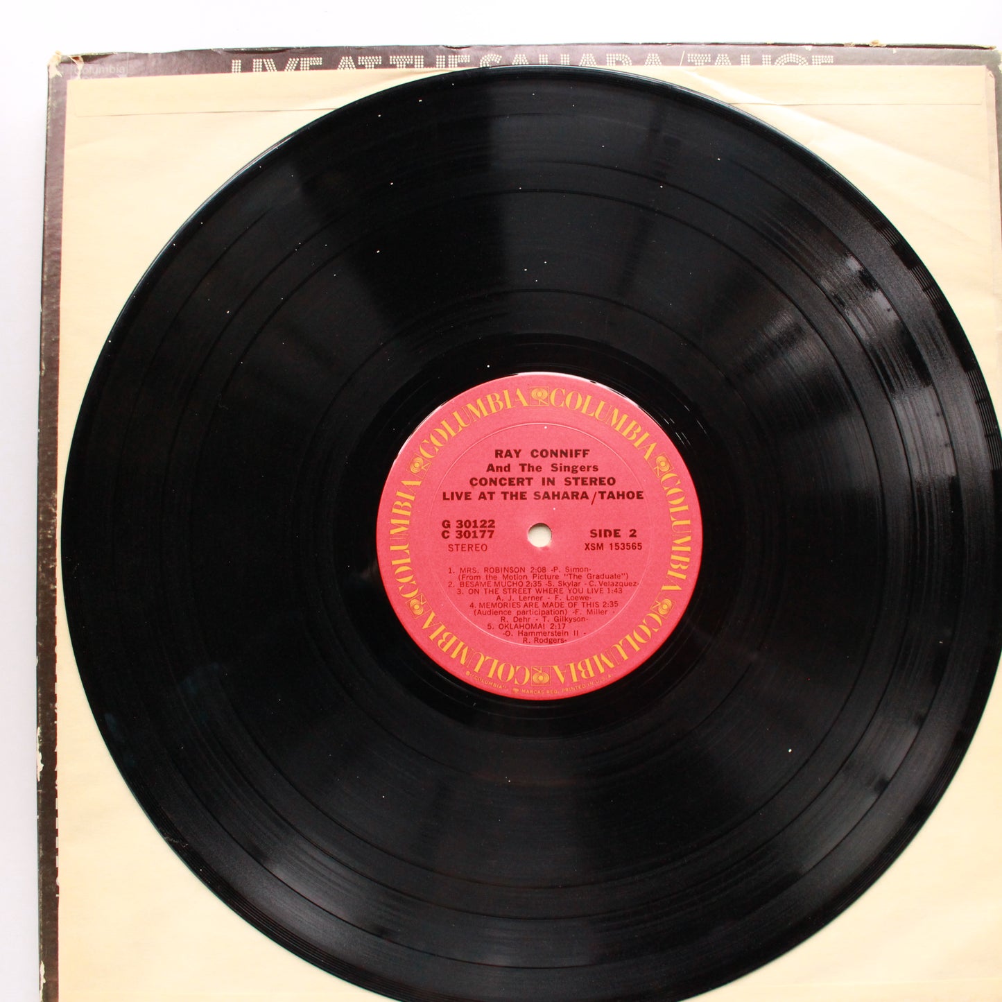 Ray Conniff And The Singers : Ray Conniff's Concert In Stereo (Live At The Sahara/Tahoe) (LP,Album,Stereo)