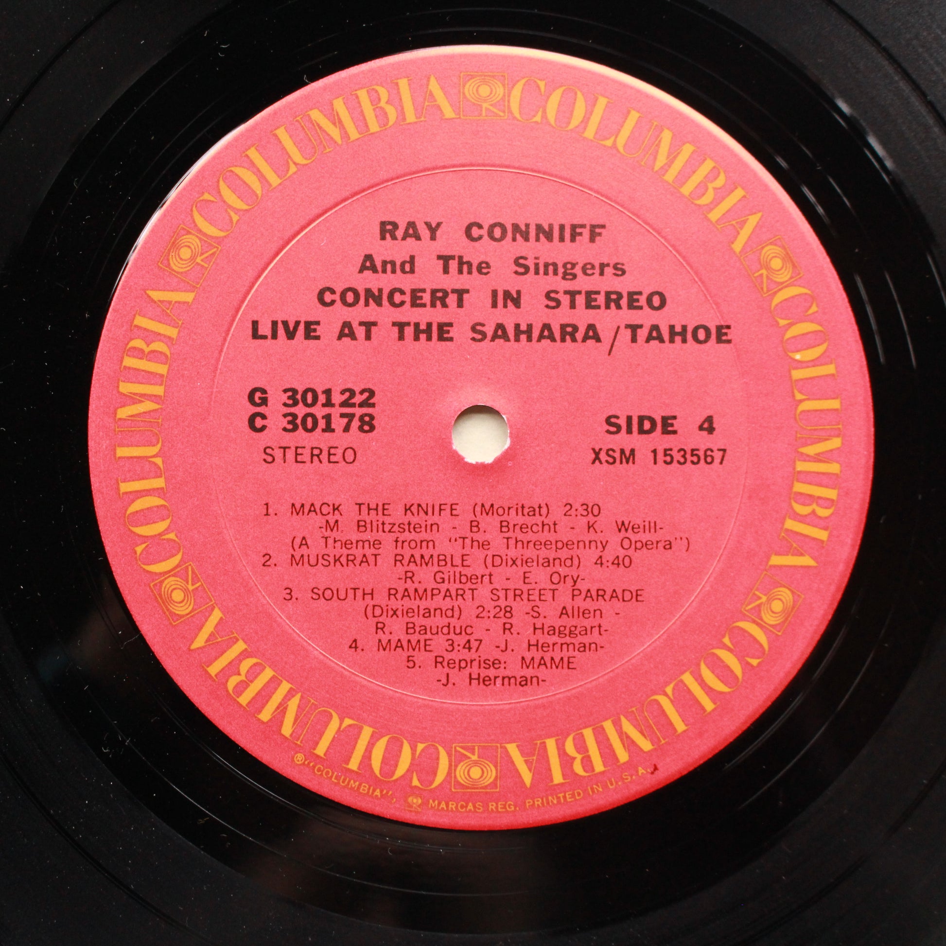 Ray Conniff And The Singers : Ray Conniff's Concert In Stereo (Live At The Sahara/Tahoe) (LP,Album,Stereo)