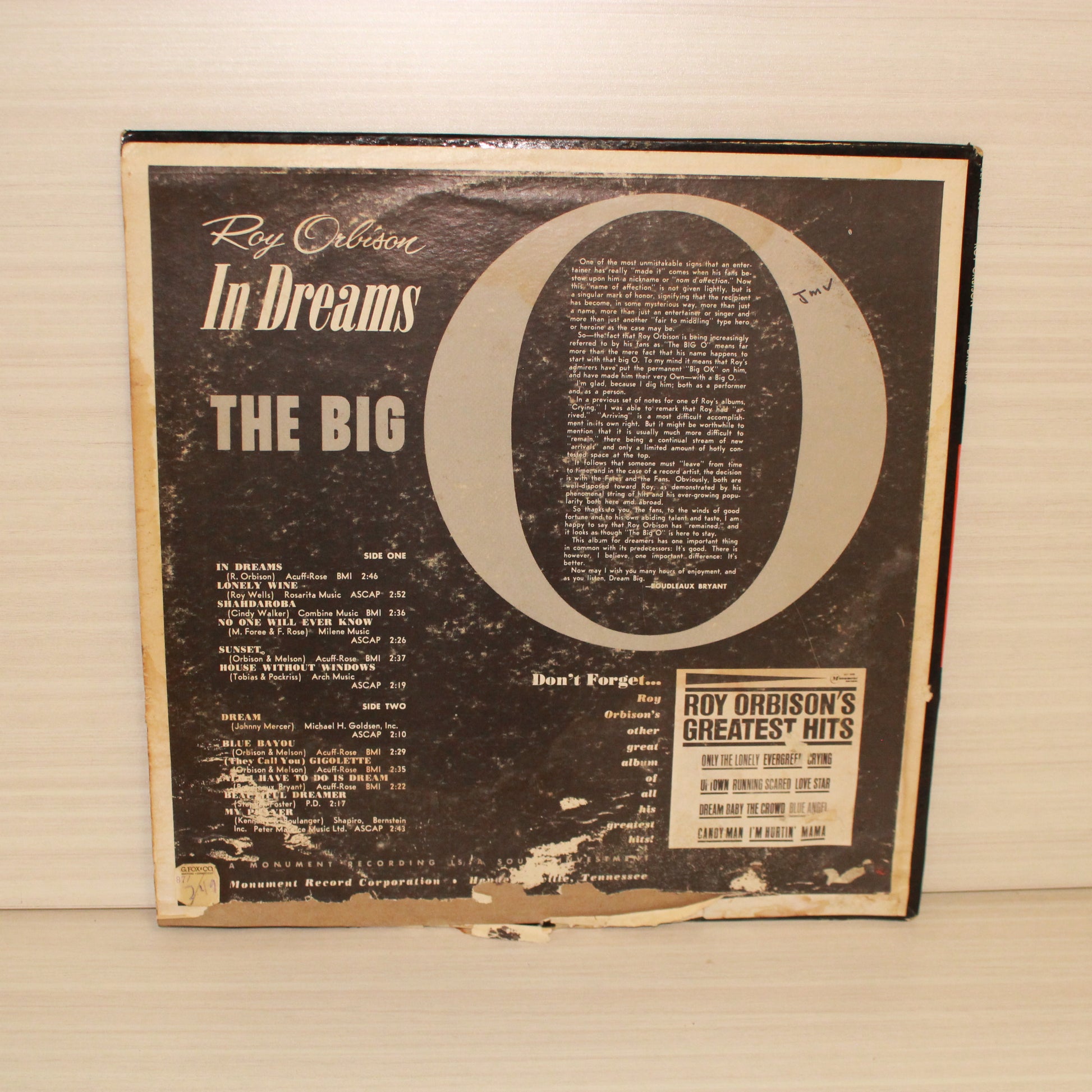 Roy Orbison : In Dreams (LP,Album,Reissue,Stereo)