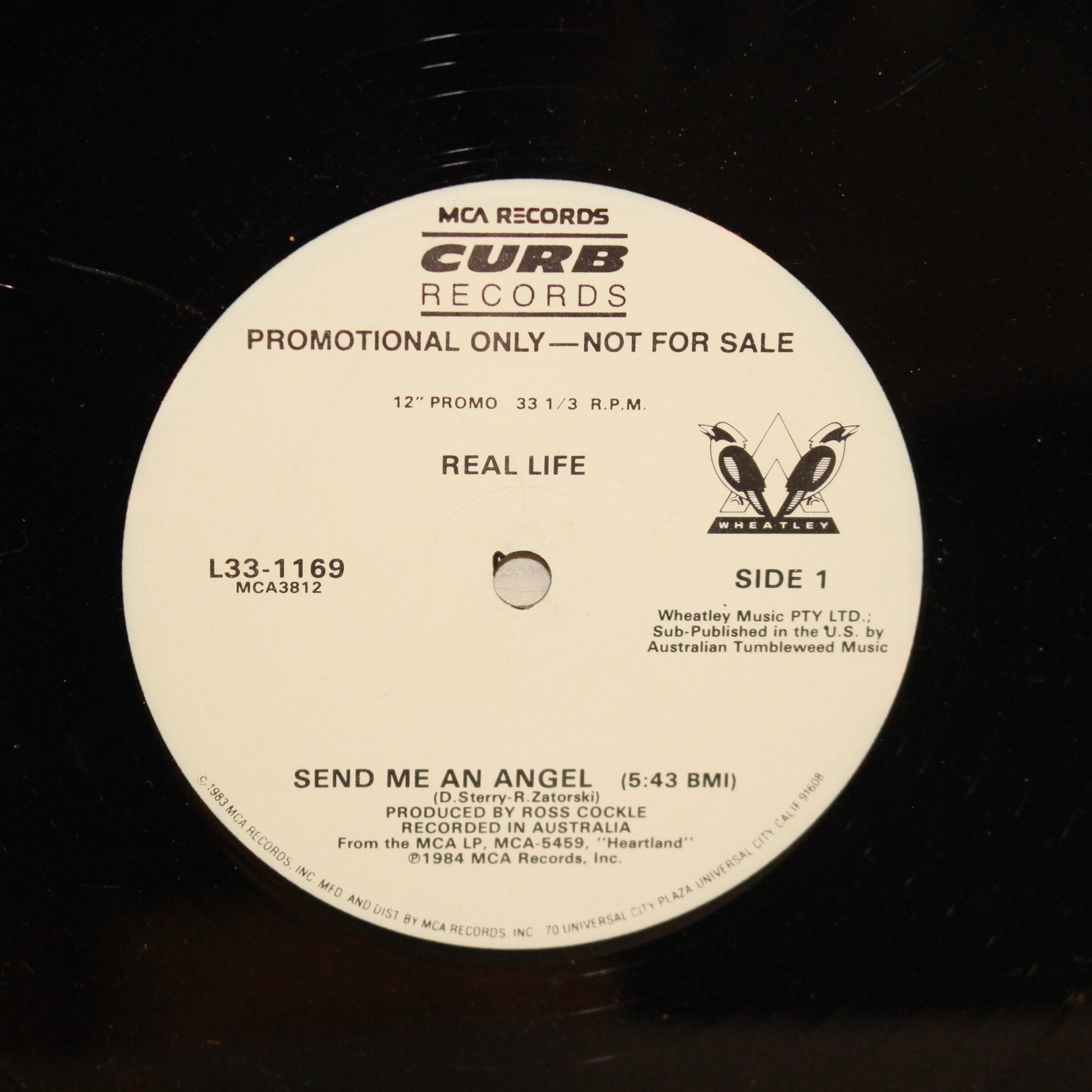 Real Life : Send Me An Angel / Catch Me I'm Falling (12",33 ⅓ RPM,Promo)