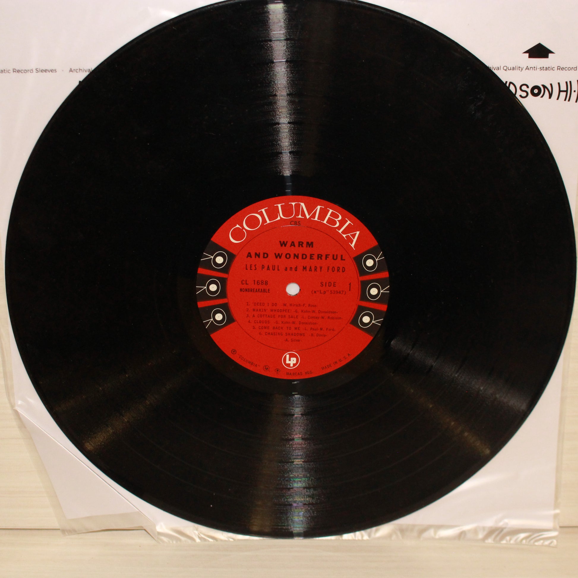 Les Paul & Mary Ford : Warm And Wonderful (LP,Album,Mono)