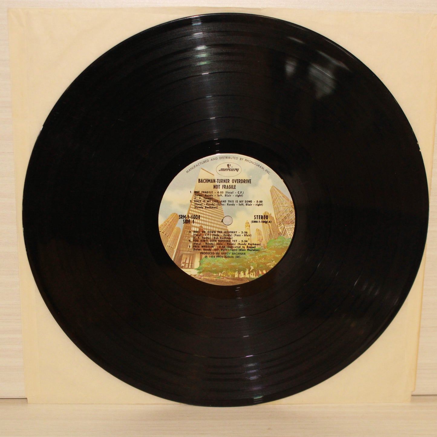Bachman-Turner Overdrive : Not Fragile (LP,Album,Stereo)