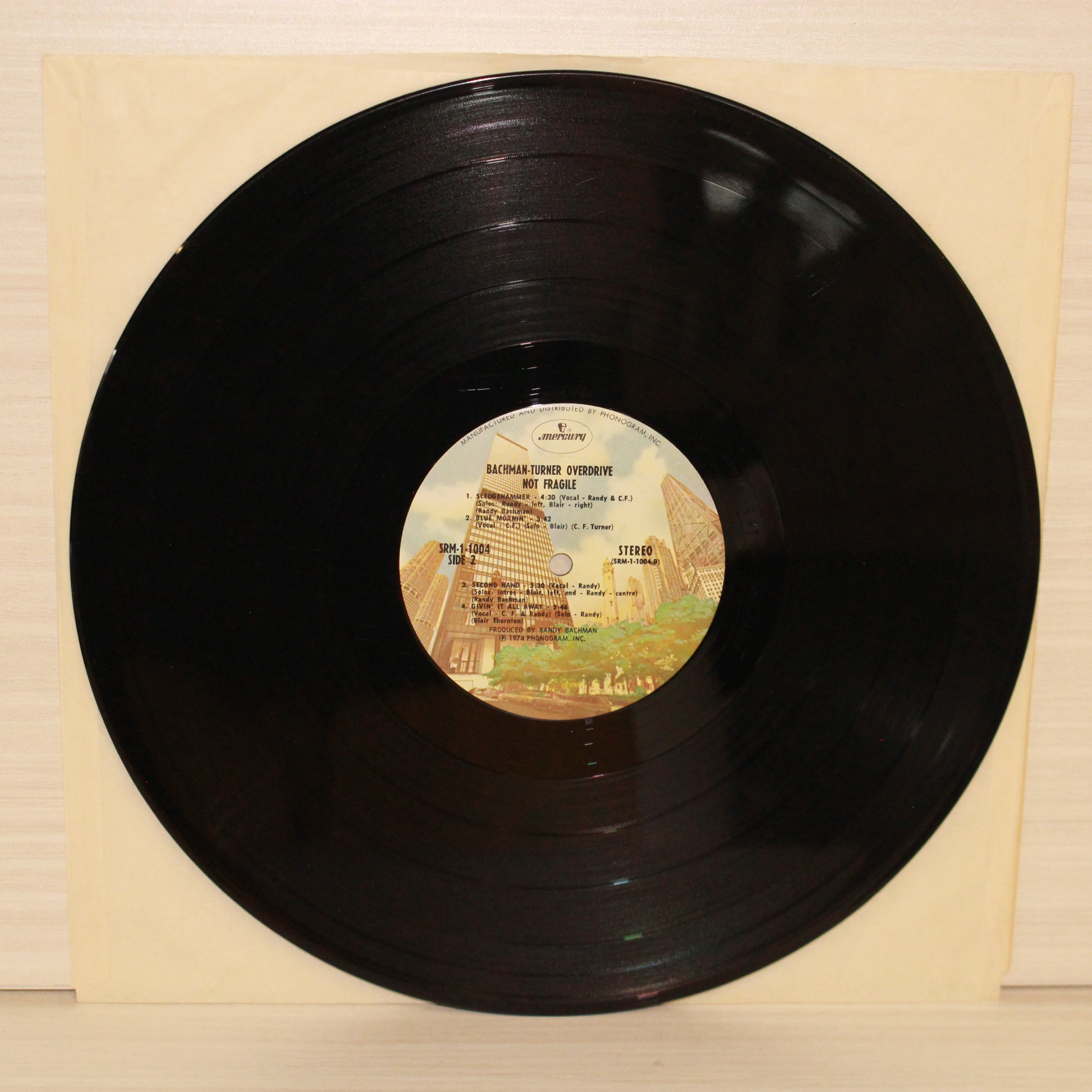 Bachman-Turner Overdrive : Not Fragile (LP,Album,Stereo)