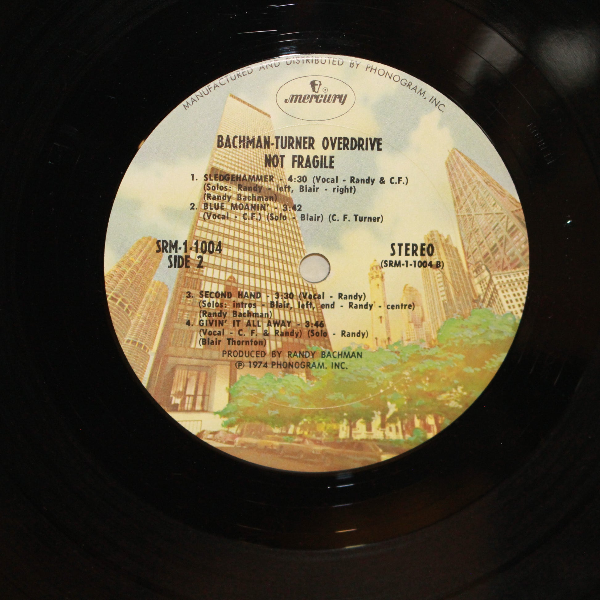 Bachman-Turner Overdrive : Not Fragile (LP,Album,Stereo)