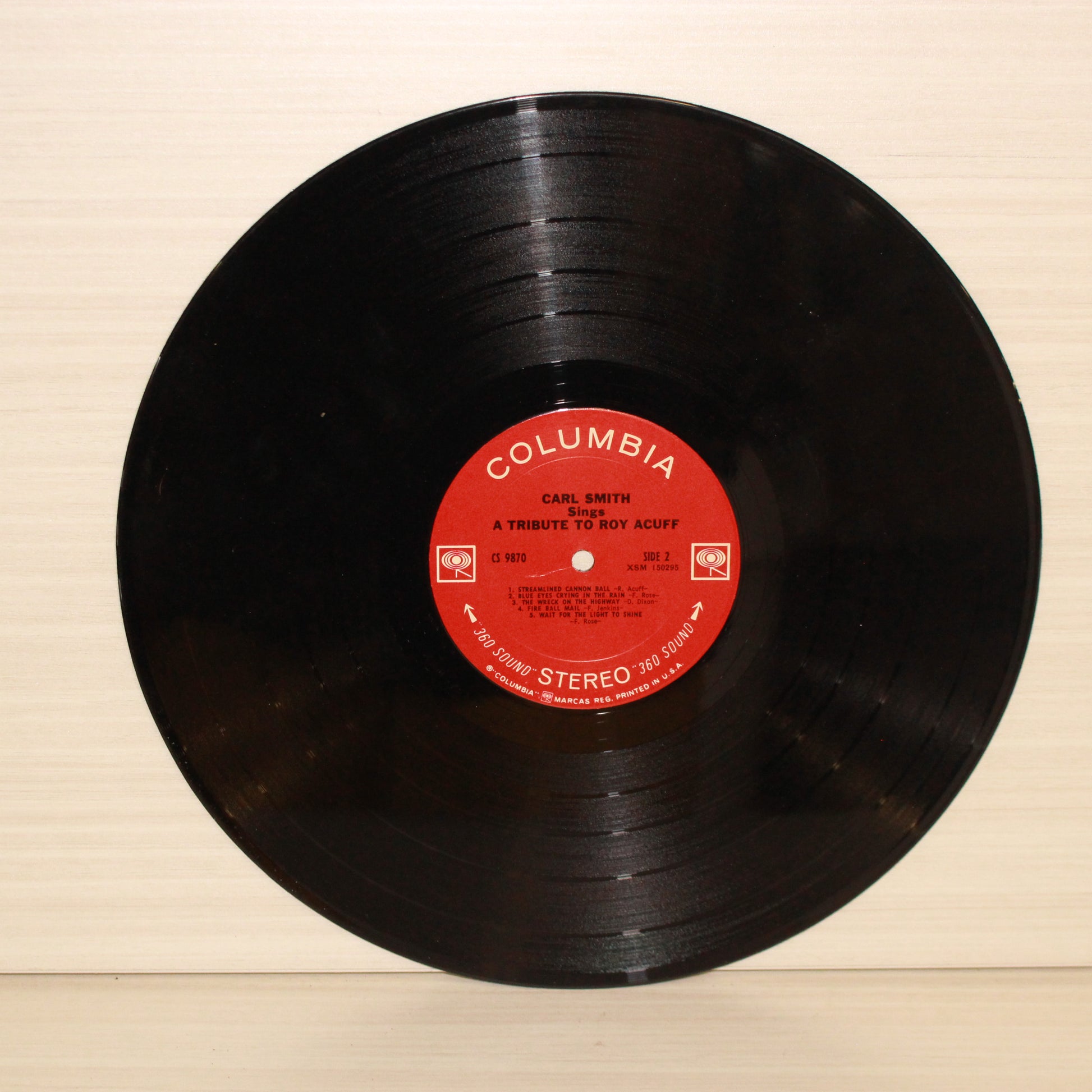 Carl Smith (3) : Carl Smith Sings A Tribute To Roy Acuff (LP,Album,Stereo)