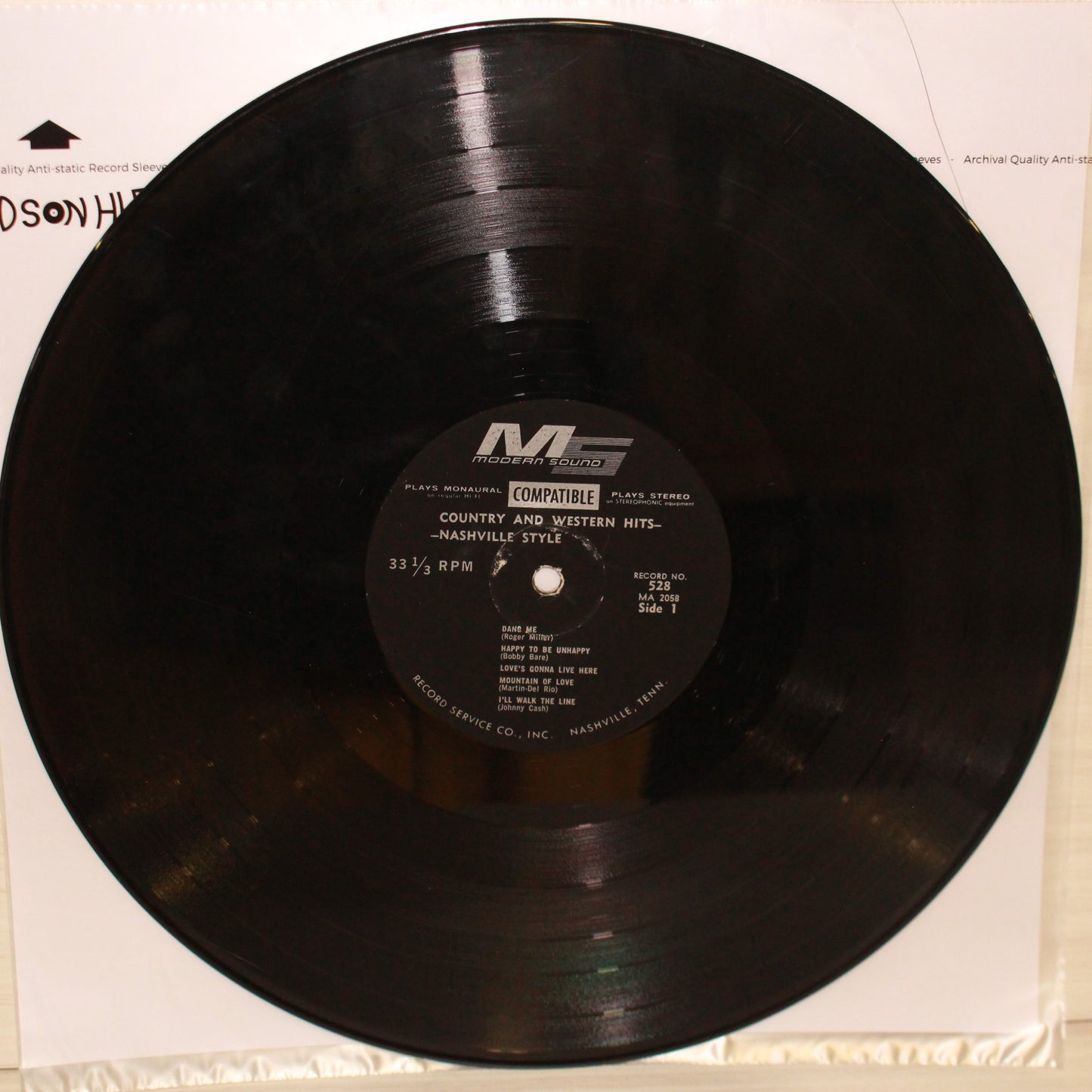 Unknown Artist : Pop Hits ...Nashville Style (LP,Stereo)