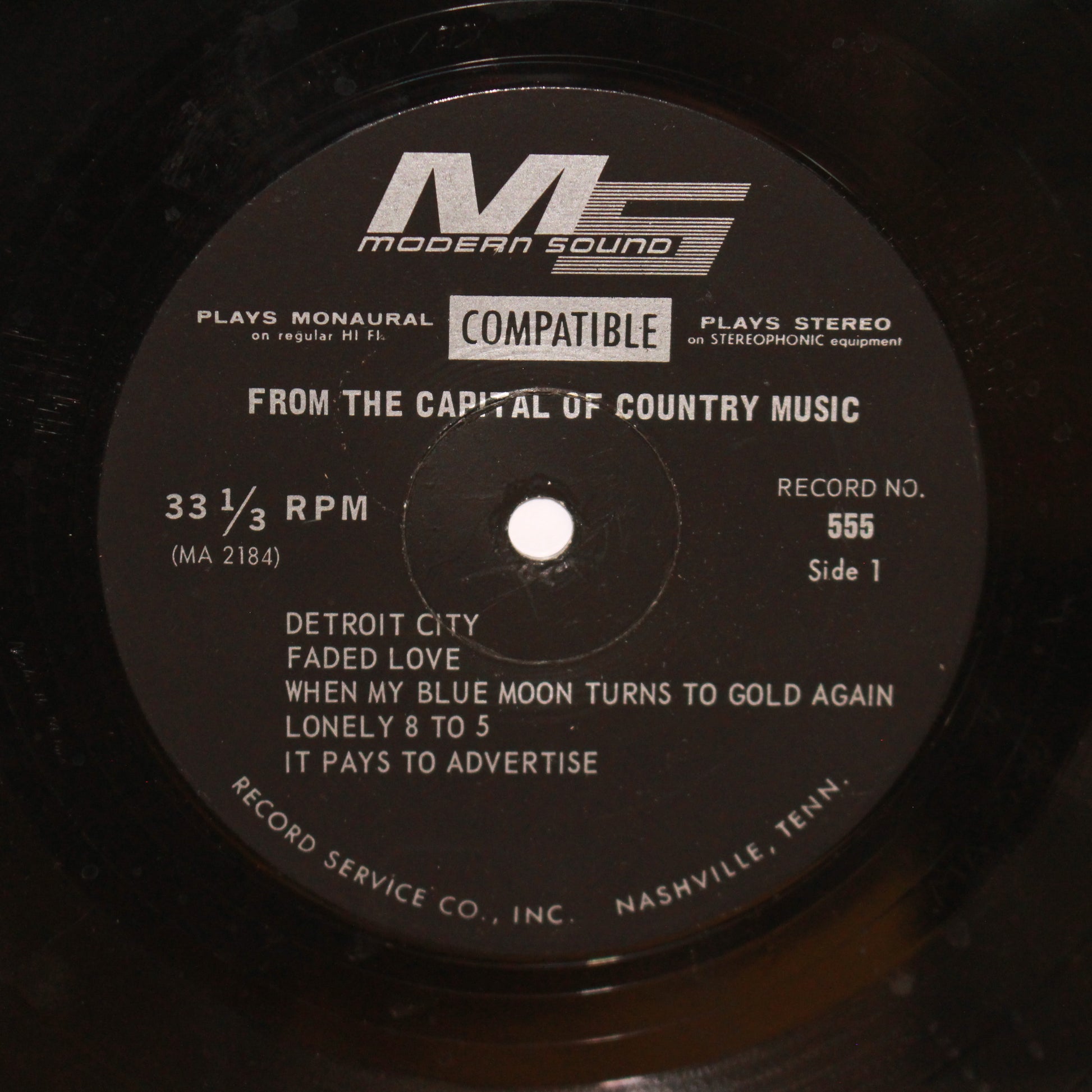 Various : From the Capital of Country Music (LP,Compilation)