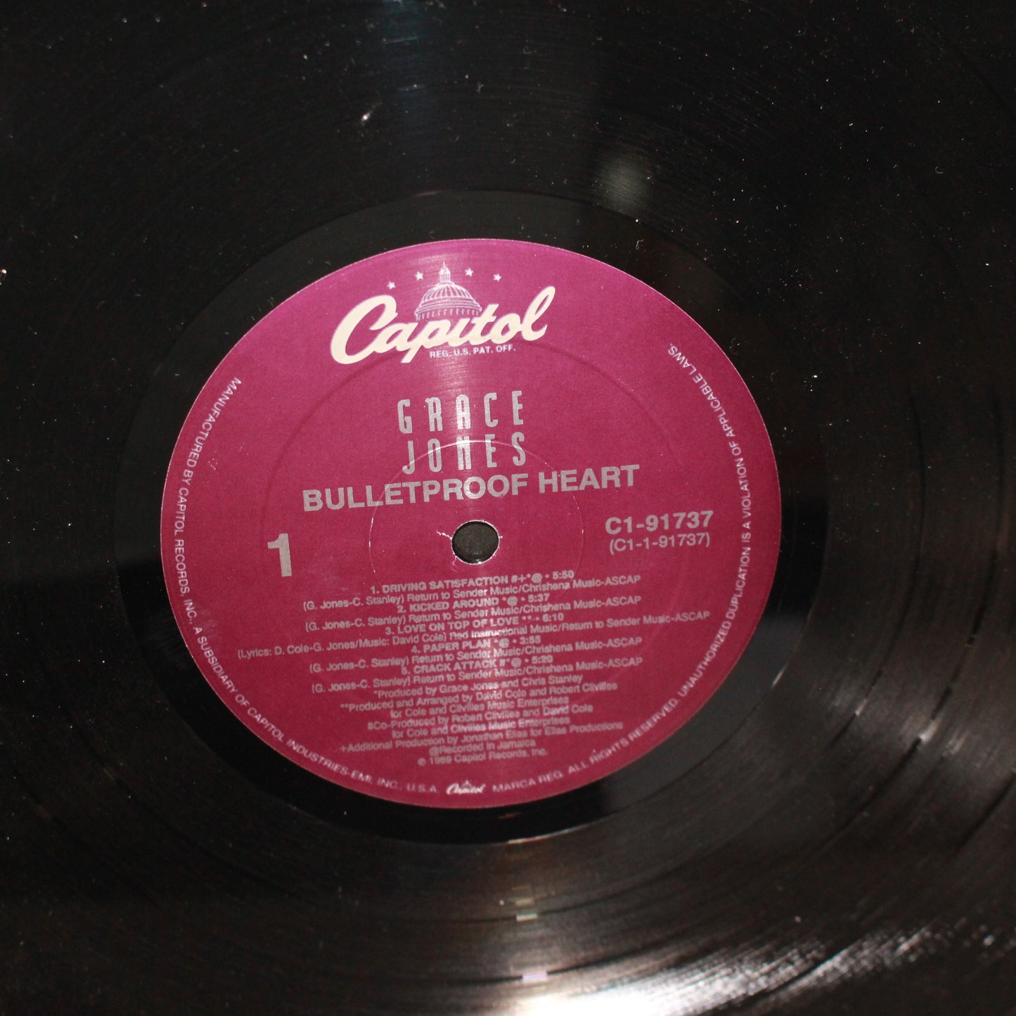 Grace Jones : Bulletproof Heart (LP,Album)