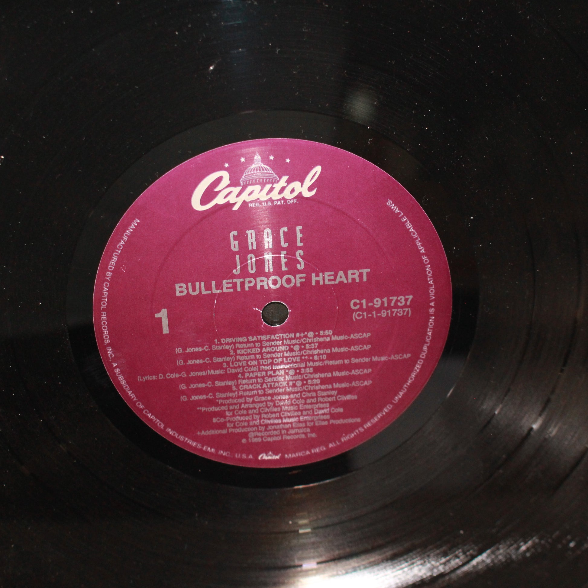 Grace Jones : Bulletproof Heart (LP,Album)
