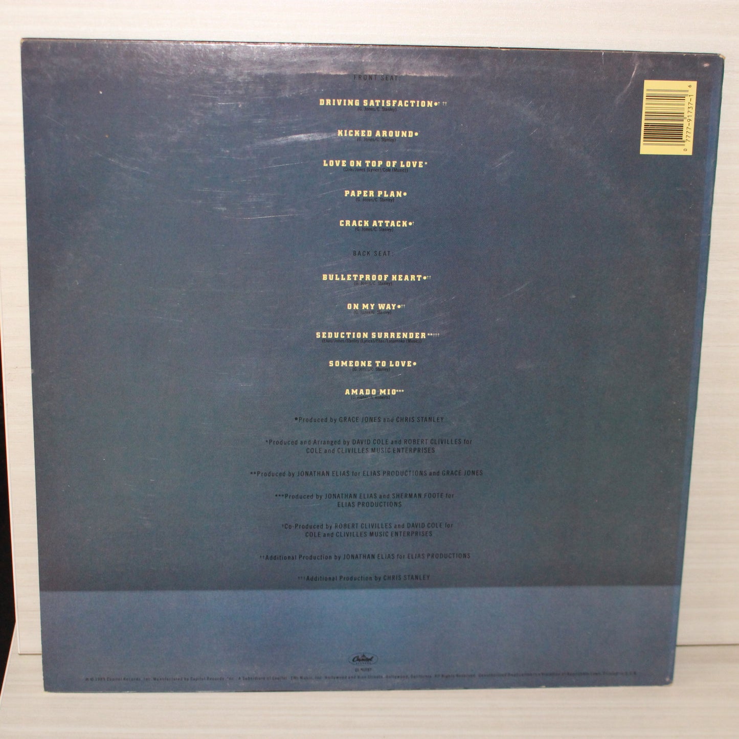 Grace Jones : Bulletproof Heart (LP,Album)