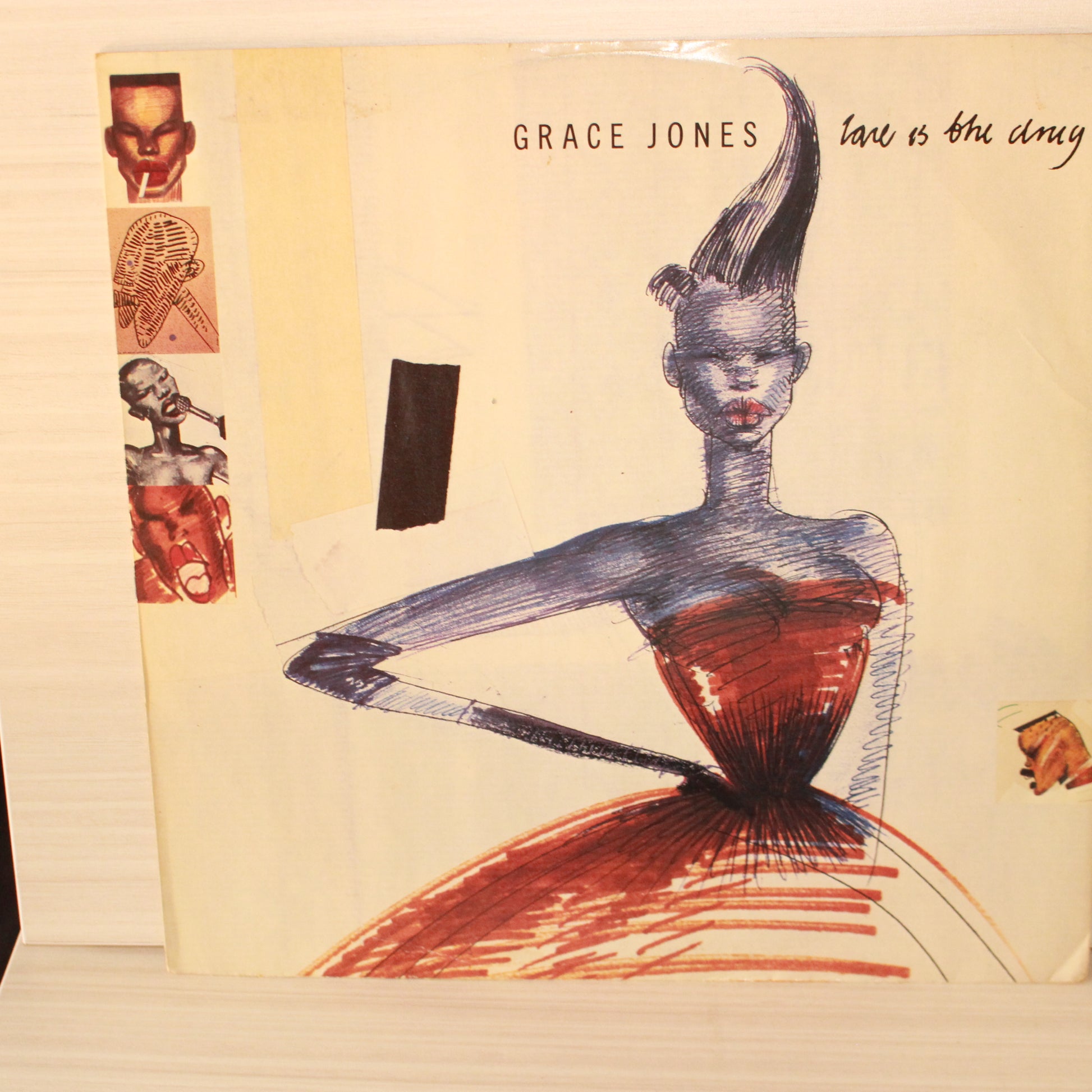 Grace Jones : Love Is The Drug (12",45 RPM,Stereo)