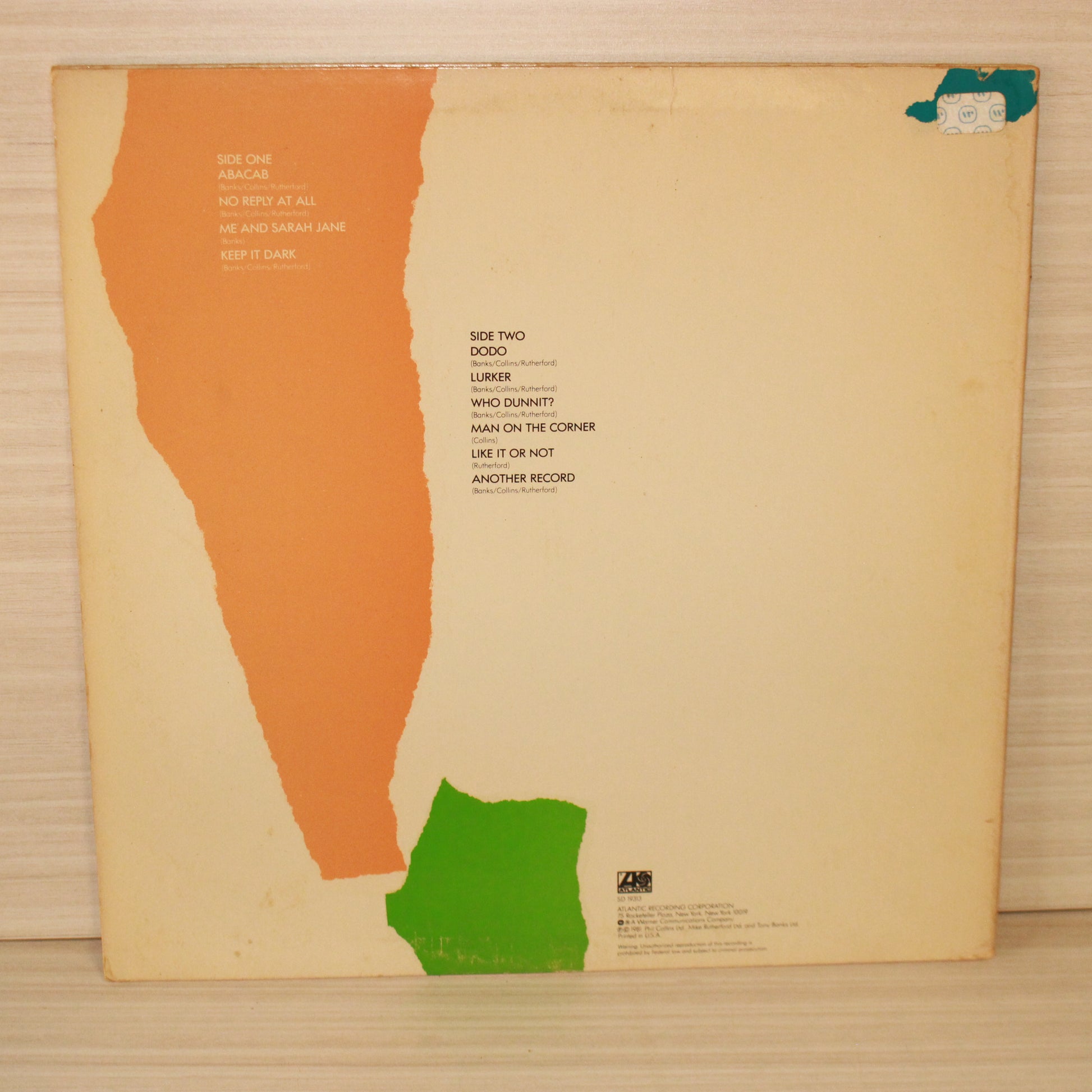 Genesis : Abacab (LP,Album,Stereo)