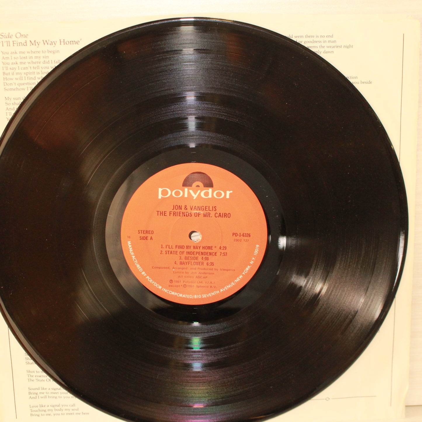 Jon & Vangelis : The Friends Of Mr. Cairo (LP,Album,Reissue)