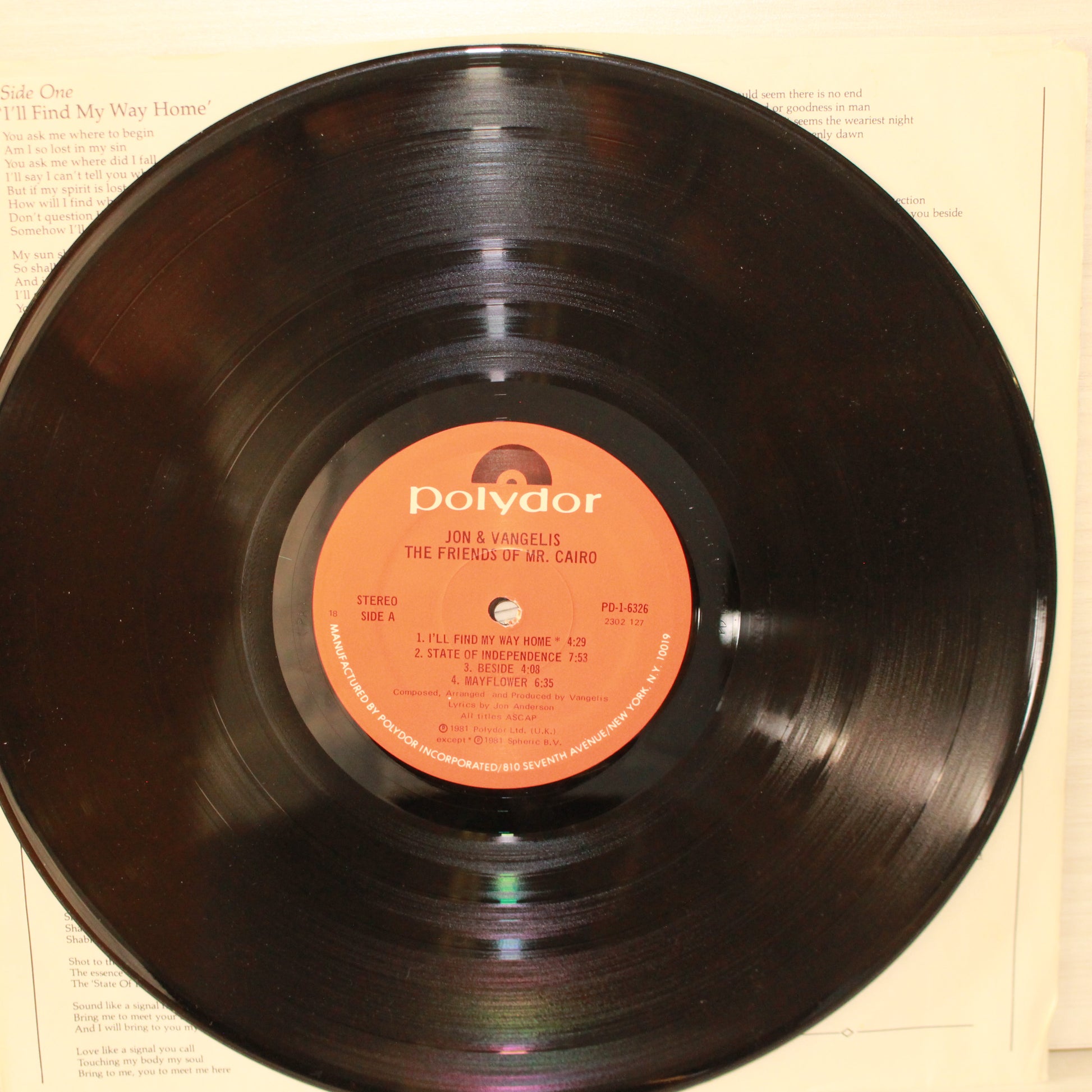 Jon & Vangelis : The Friends Of Mr. Cairo (LP,Album,Reissue)
