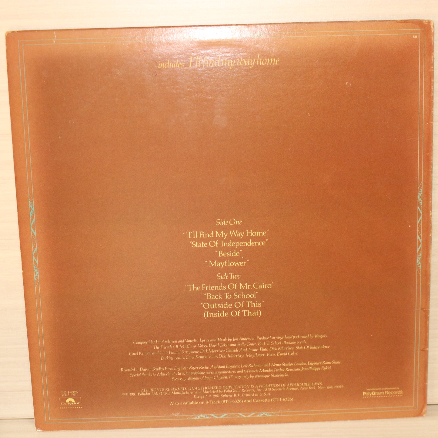 Jon & Vangelis : The Friends Of Mr. Cairo (LP,Album,Reissue)