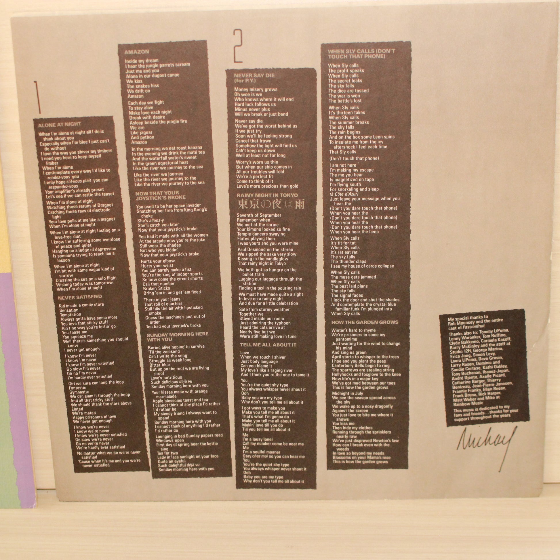 Michael Franks : Passionfruit (LP,Album)