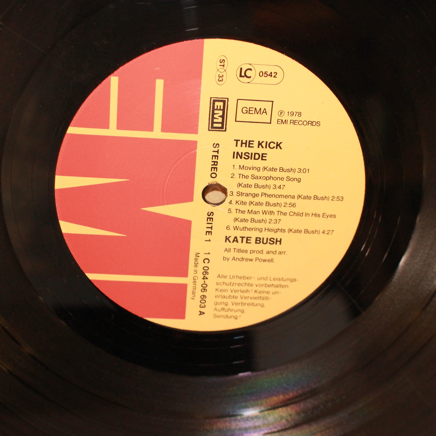 Kate Bush : The Kick Inside (LP,Album,Repress,Stereo)