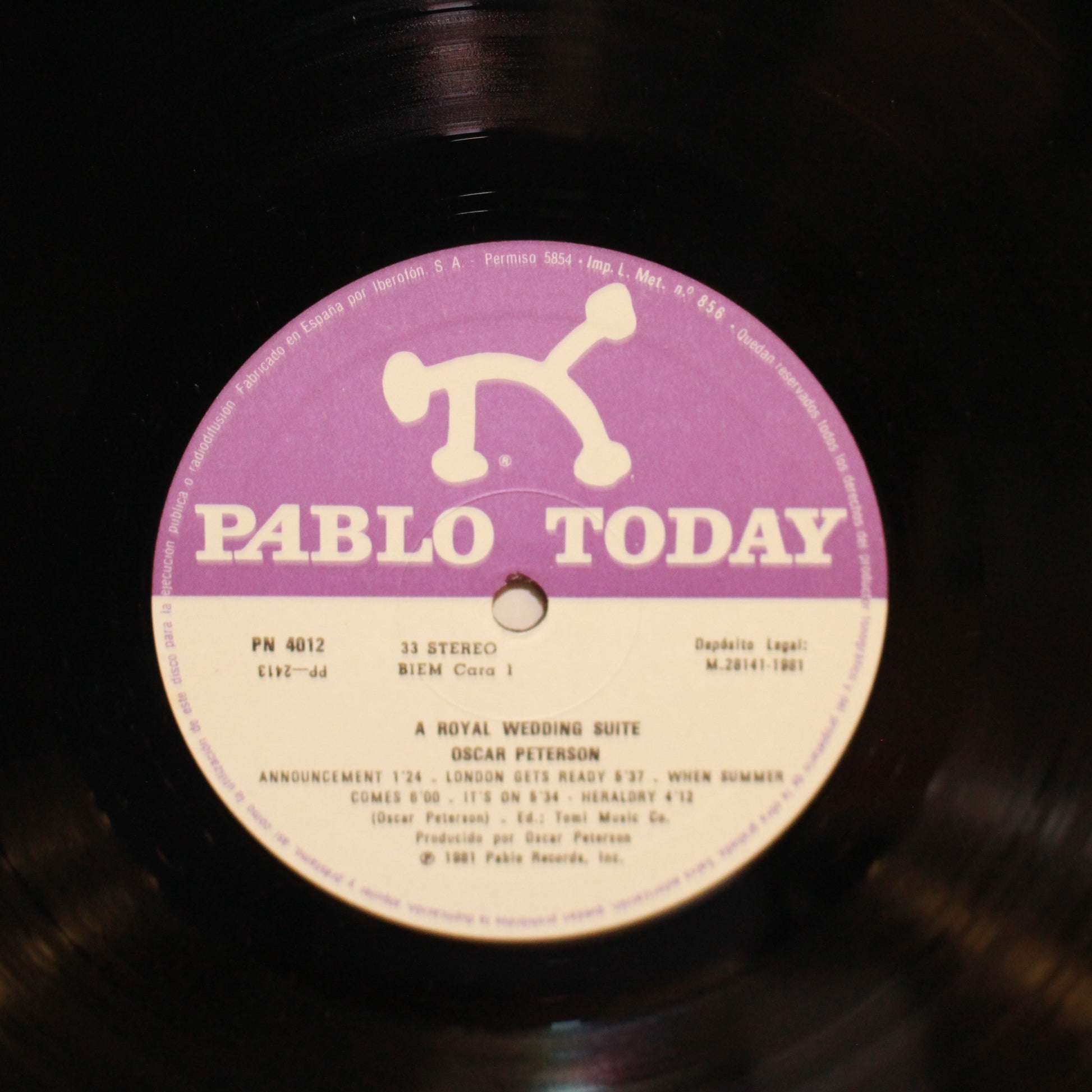 Oscar Peterson : A Royal Wedding Suite (LP)