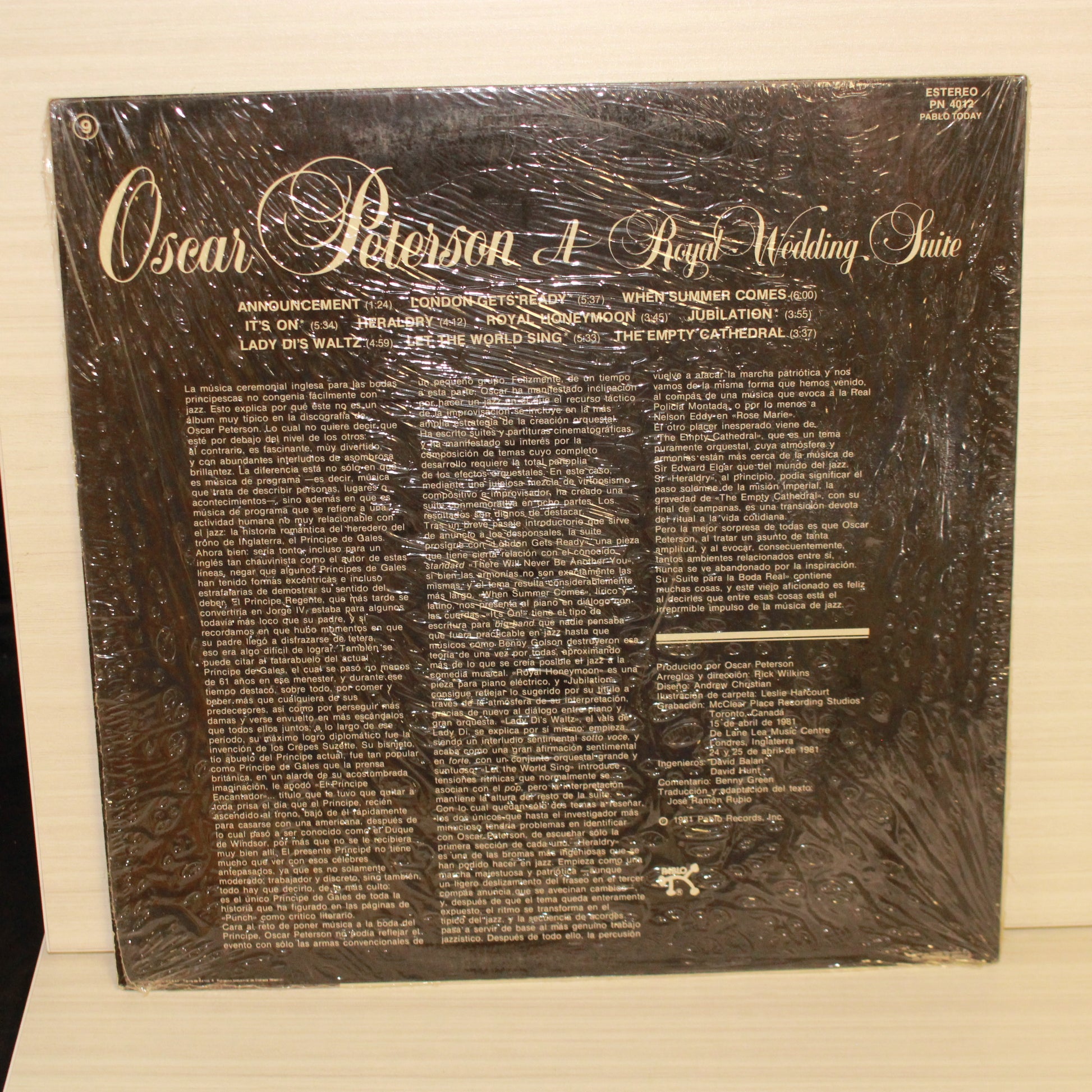 Oscar Peterson : A Royal Wedding Suite (LP)