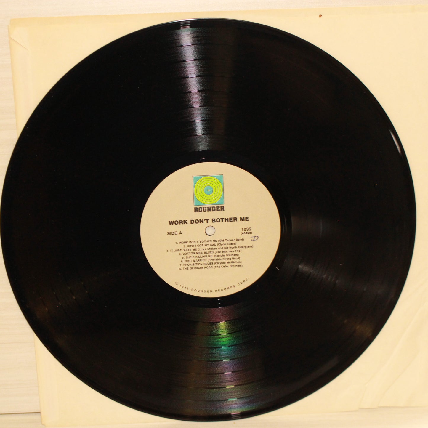 Various : Work Don't Bother Me / Old Time Comic Songs From North Georgia / Original 1926 -31 Recordings (LP,Compilation)