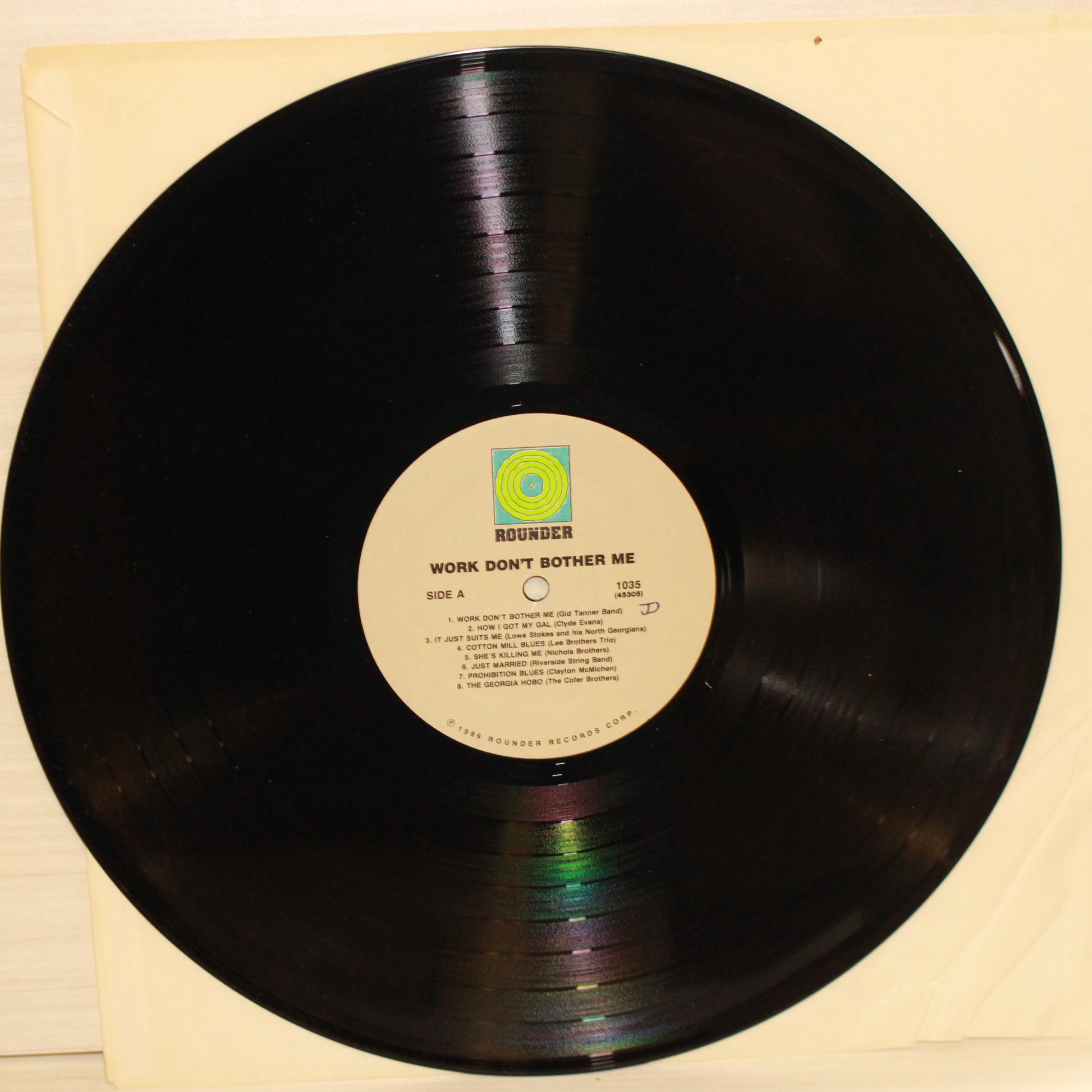 Various : Work Don't Bother Me / Old Time Comic Songs From North Georgia / Original 1926 -31 Recordings (LP,Compilation)