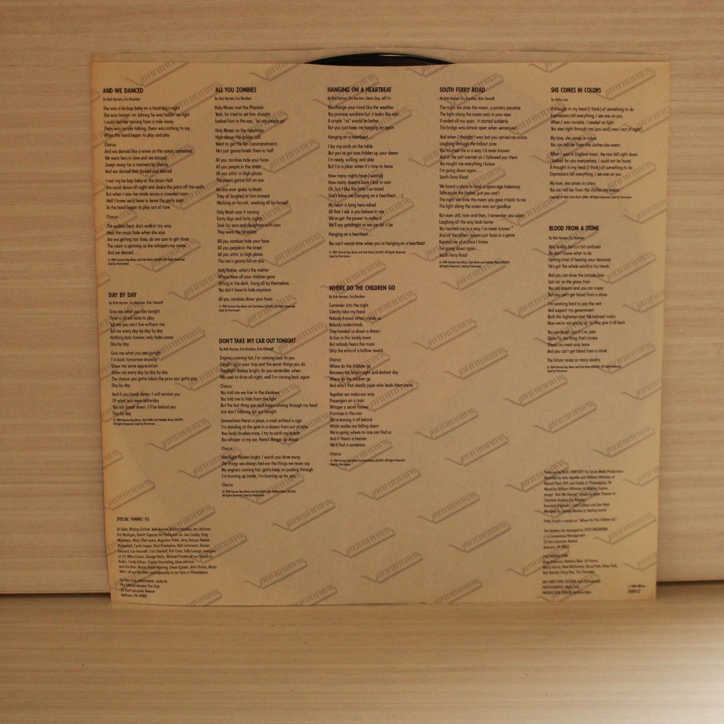 The Hooters : Nervous Night (LP,Album,Stereo)