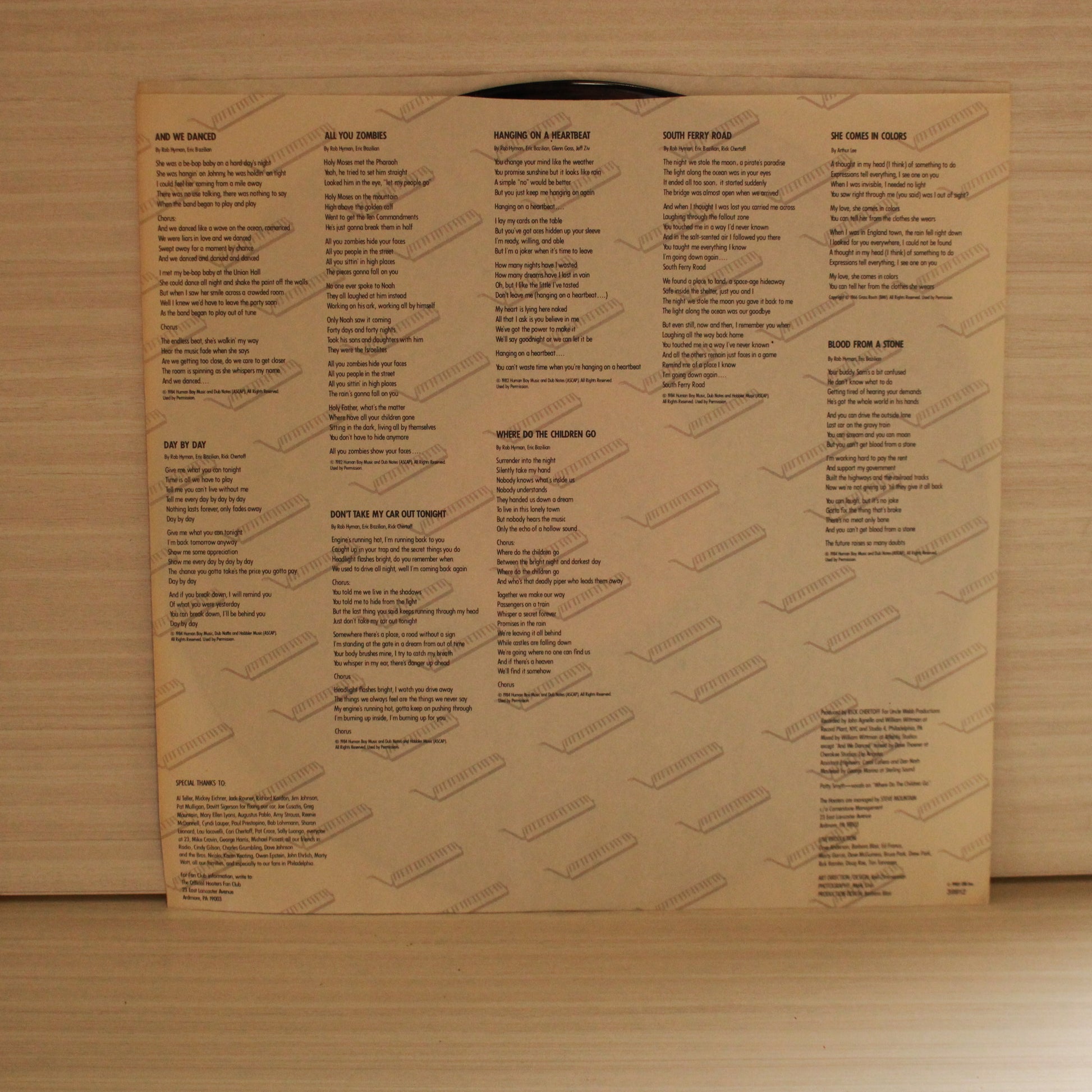 The Hooters : Nervous Night (LP,Album,Stereo)