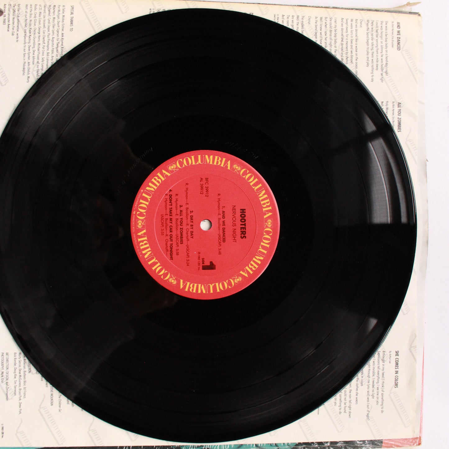 The Hooters : Nervous Night (LP,Album,Stereo)