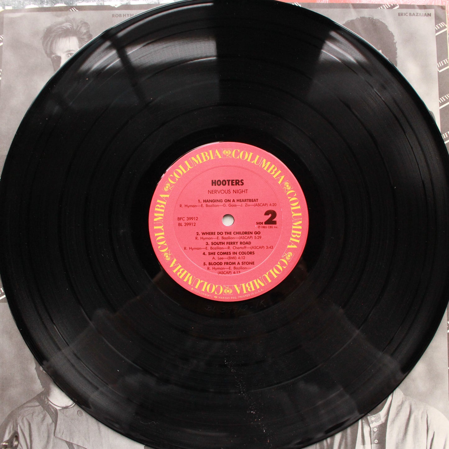 The Hooters : Nervous Night (LP,Album,Stereo)