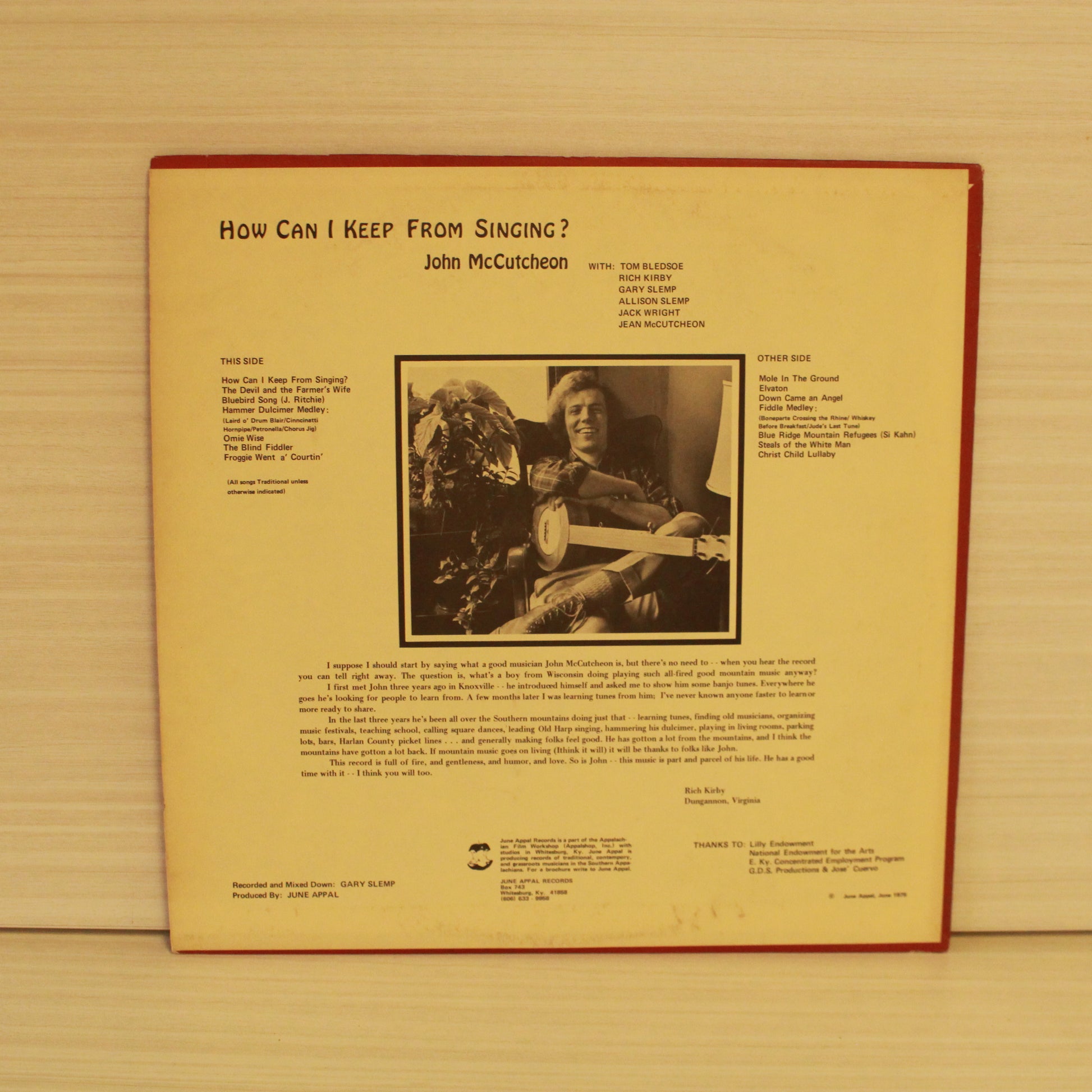 John McCutcheon : How Can I Keep From Singing? (LP)